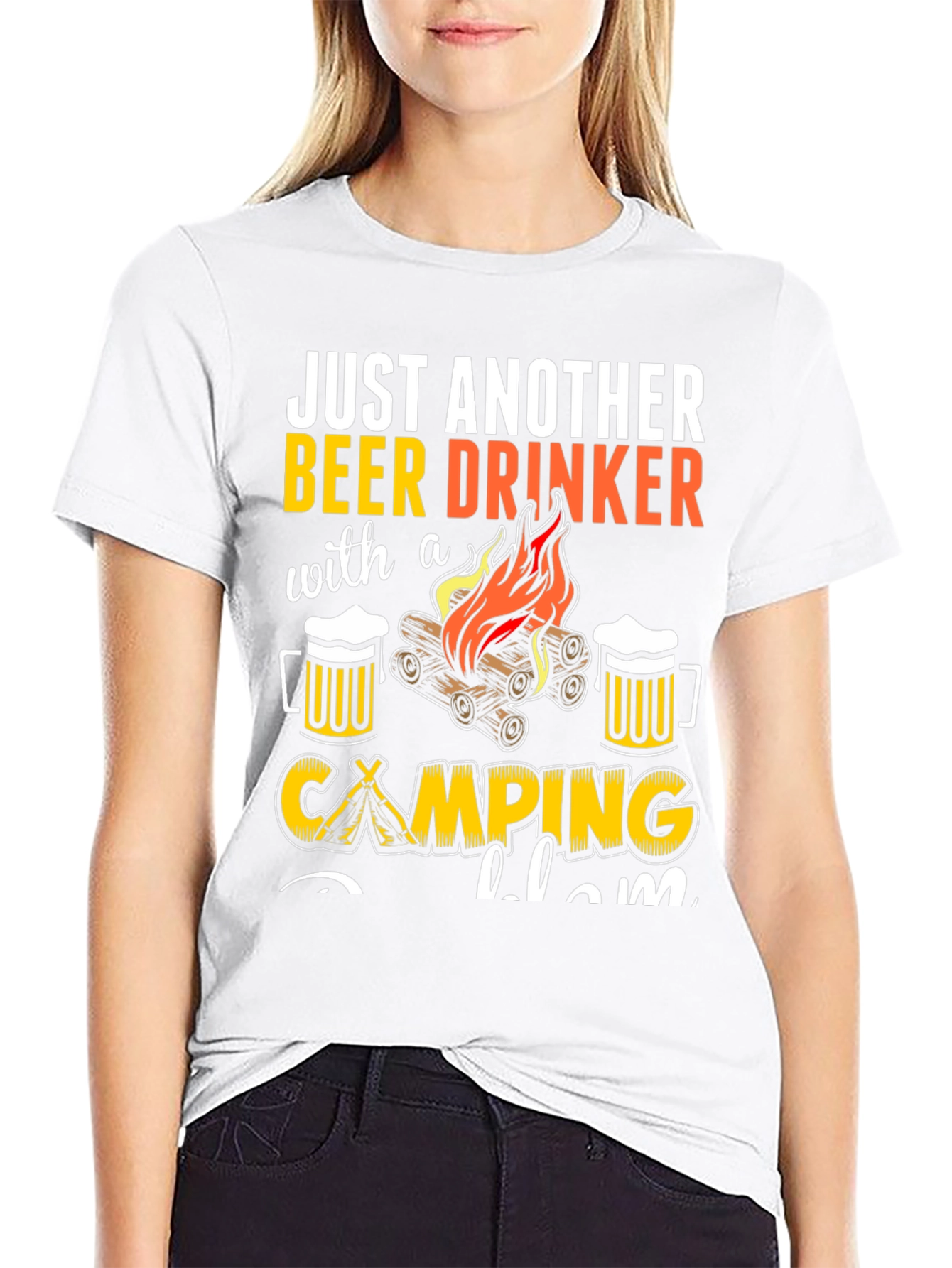 Beer Drinker Camping T-Shirt
