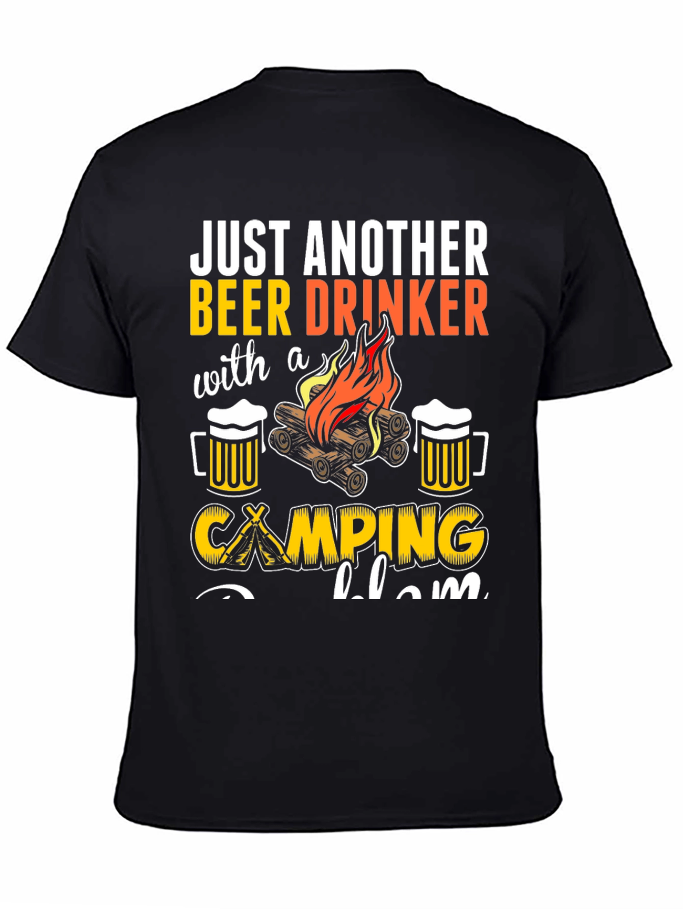 Beer Drinker Camping T-Shirt