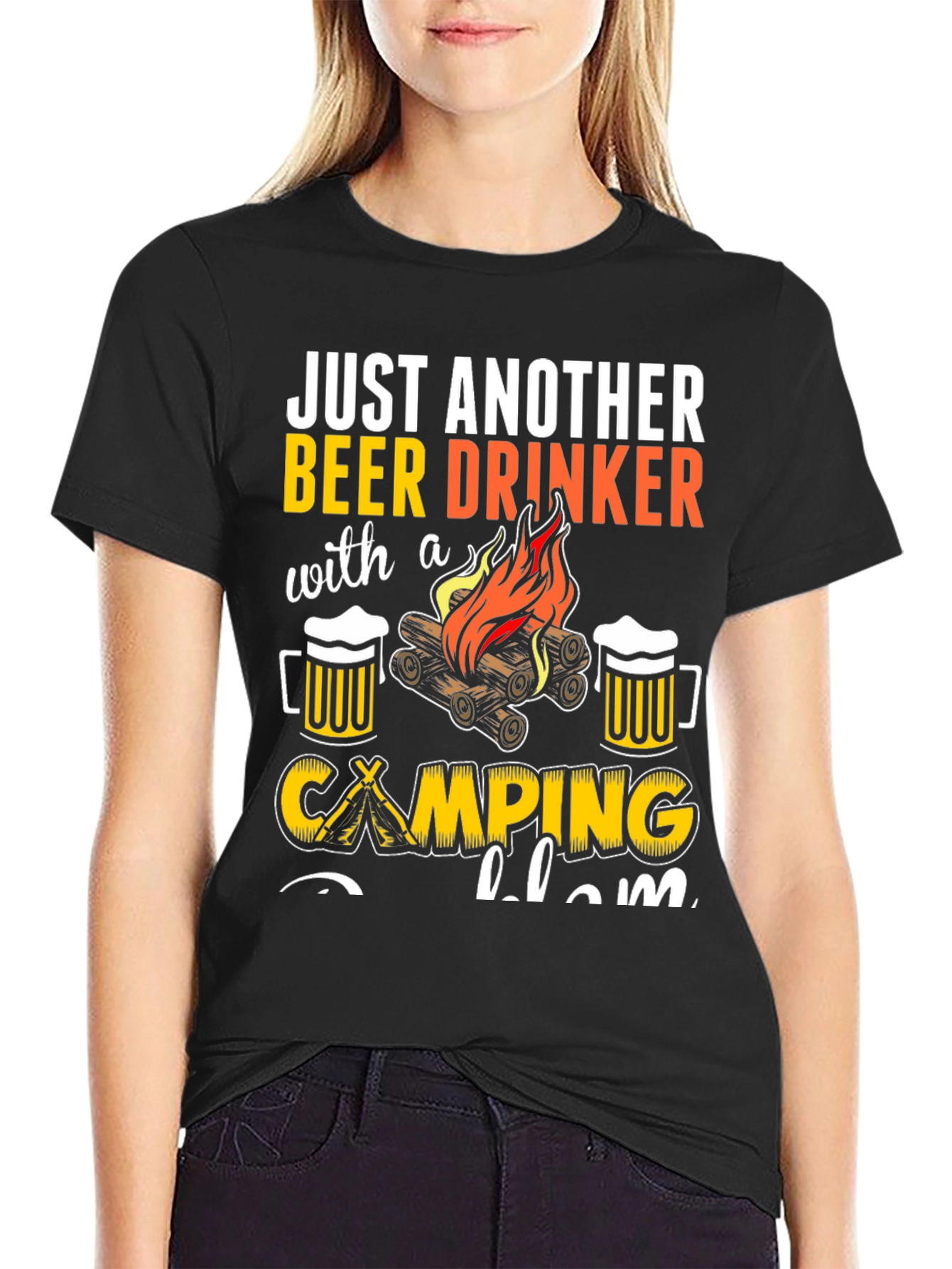 Beer Drinker Camping T-Shirt