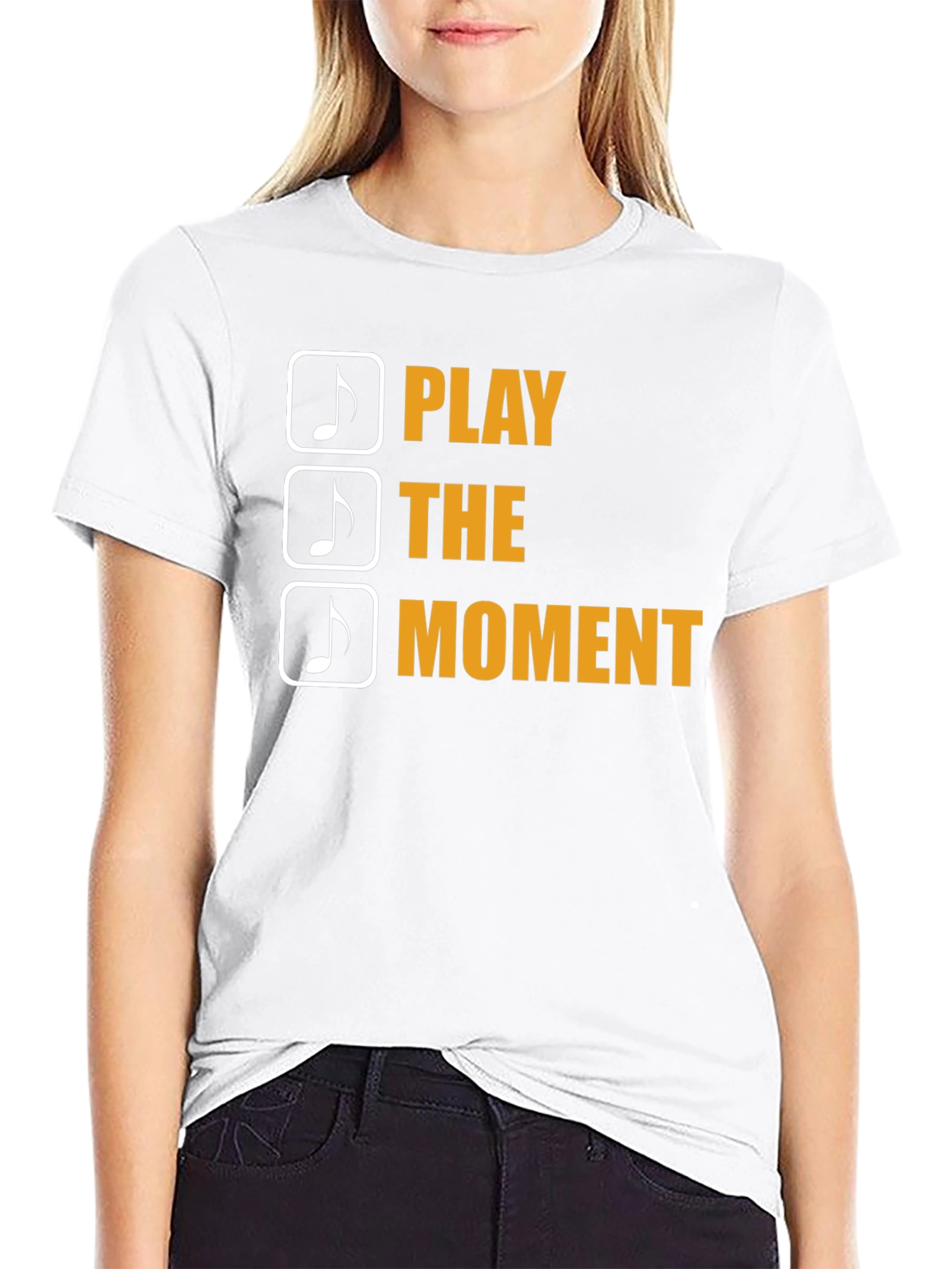 Play The Moment Black T-Shirt
