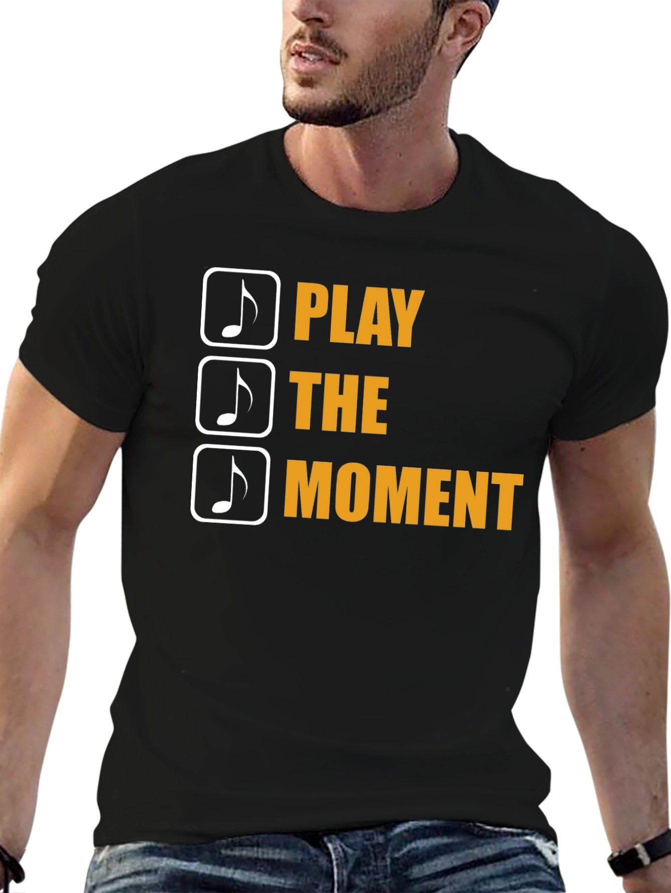 Play The Moment Black T-Shirt