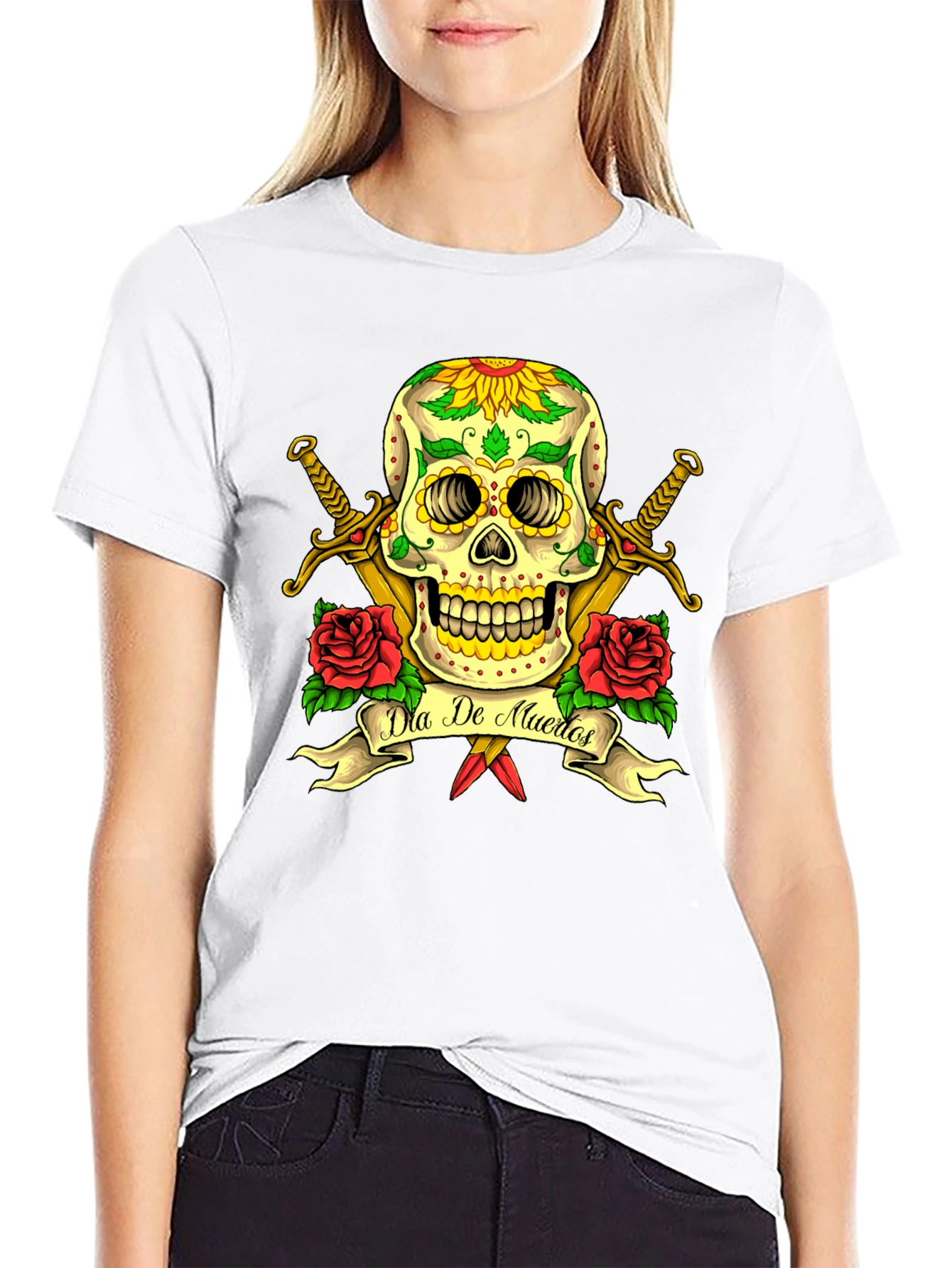 Dia de Muertos Skull T-Shirt