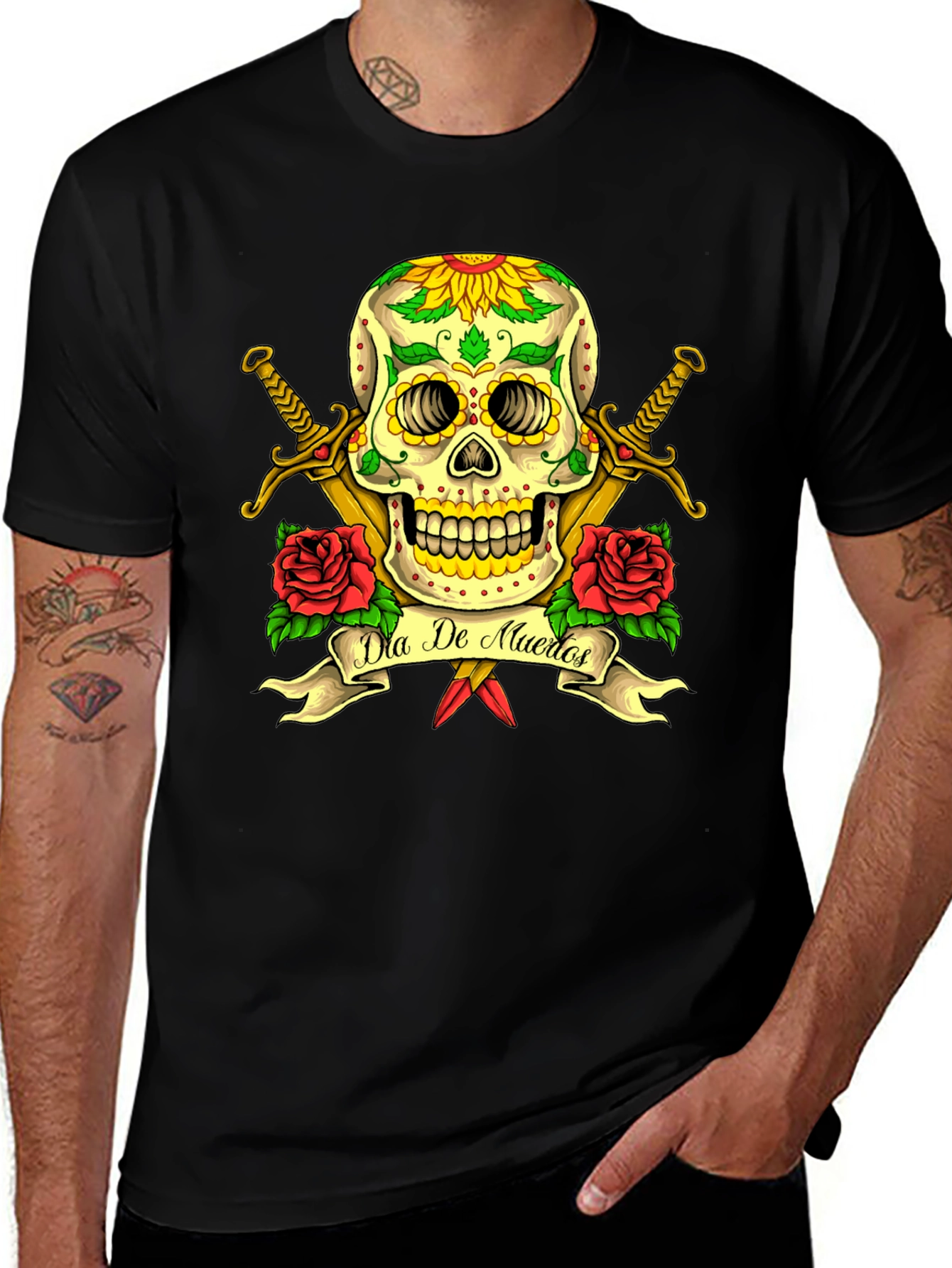 Dia de Muertos Skull T-Shirt