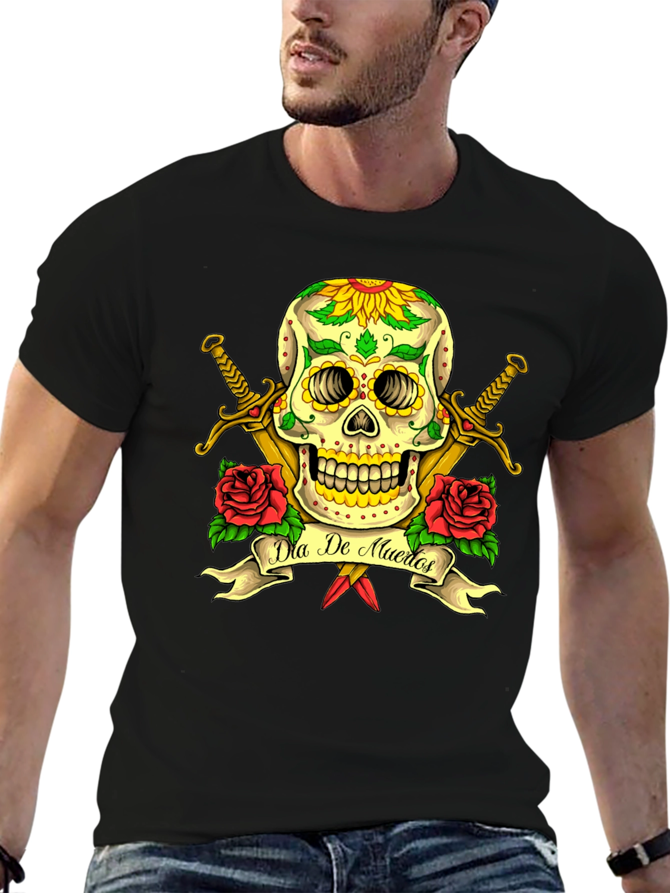 Dia de Muertos Skull T-Shirt