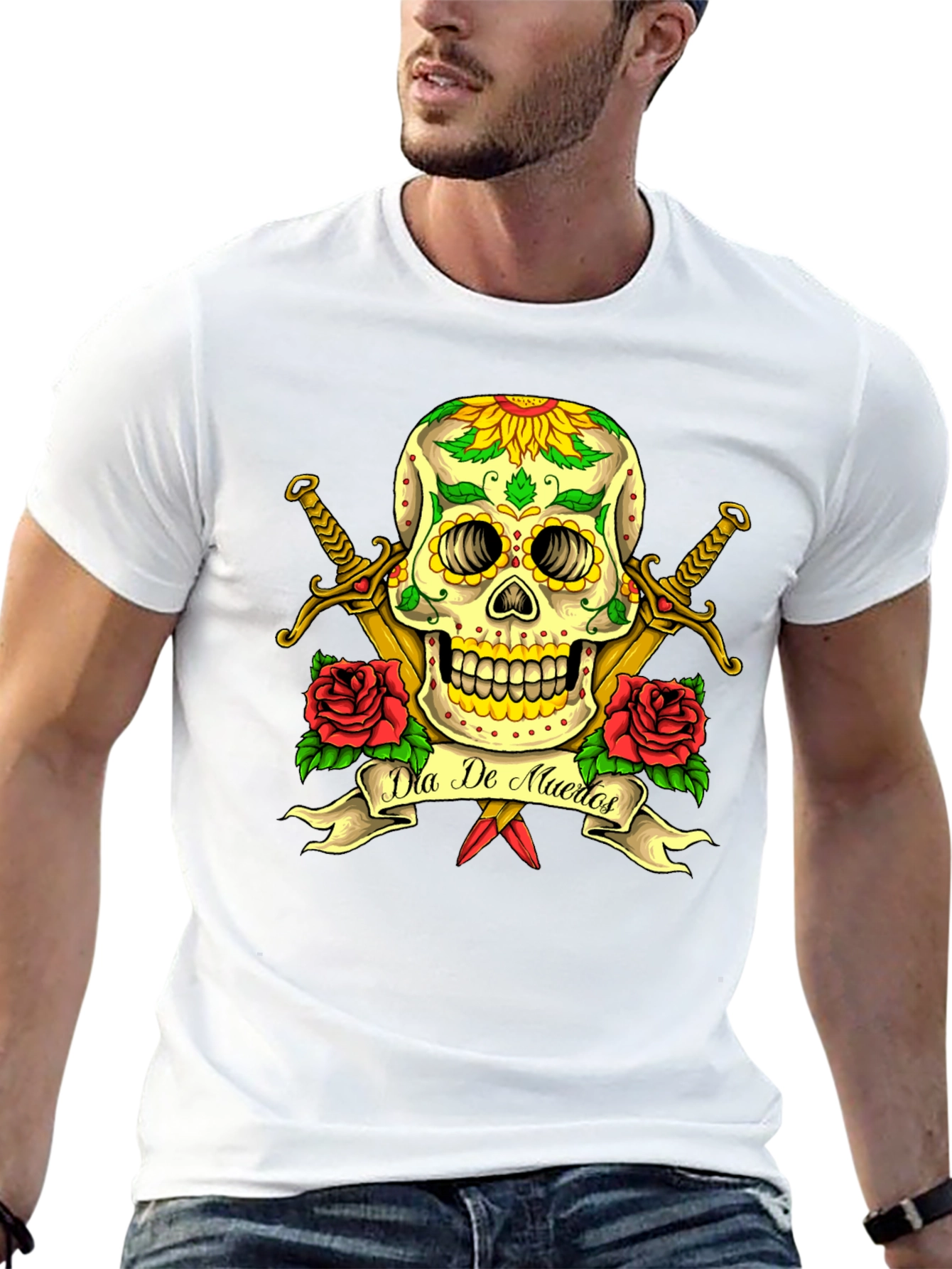 Dia de Muertos Skull T-Shirt