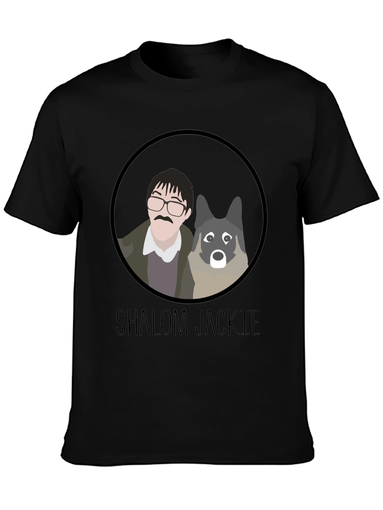 Shalom Jackie T-Shirt - Cartoon Graphic Tee