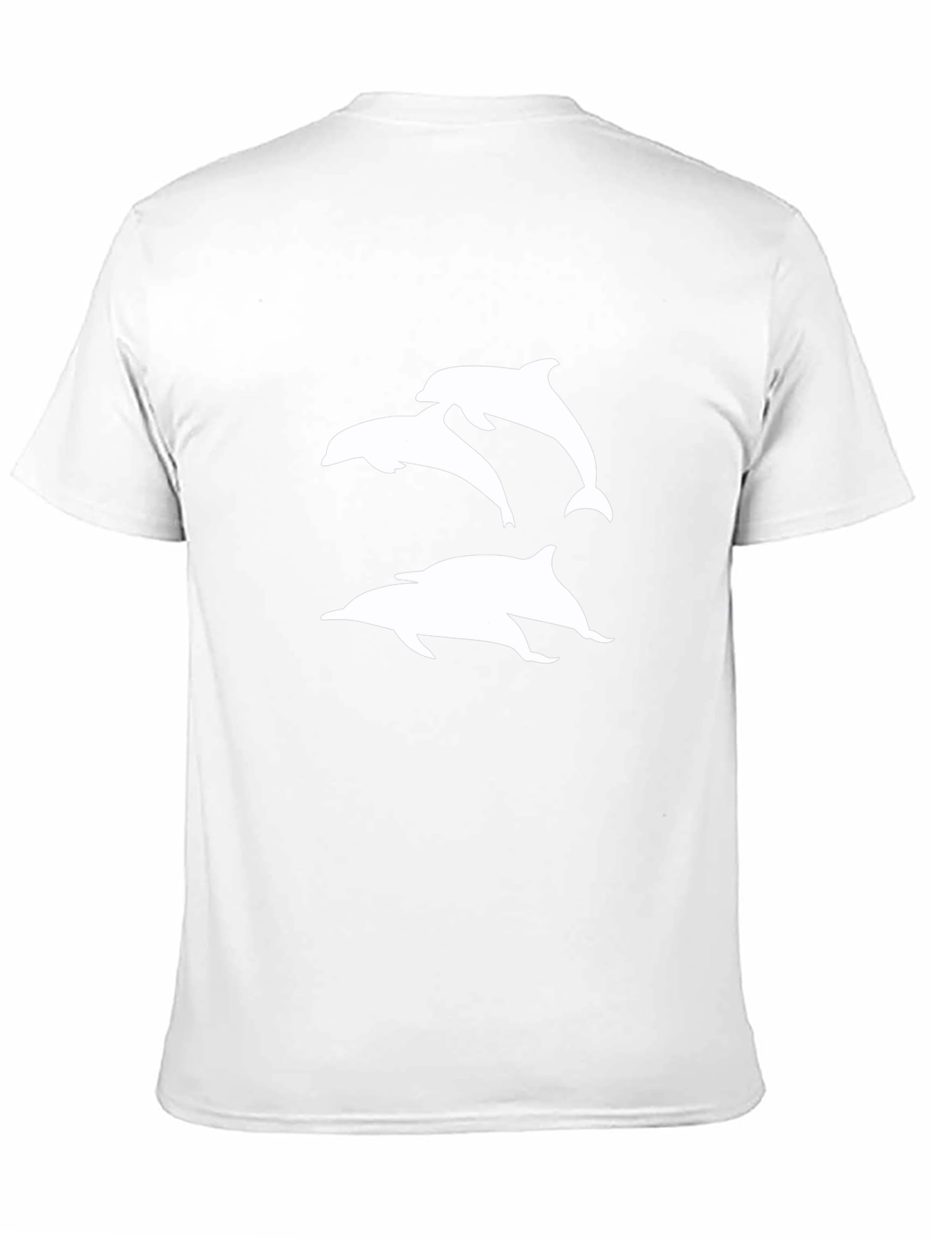 Black T-Shirt with Dolphin Graphic
