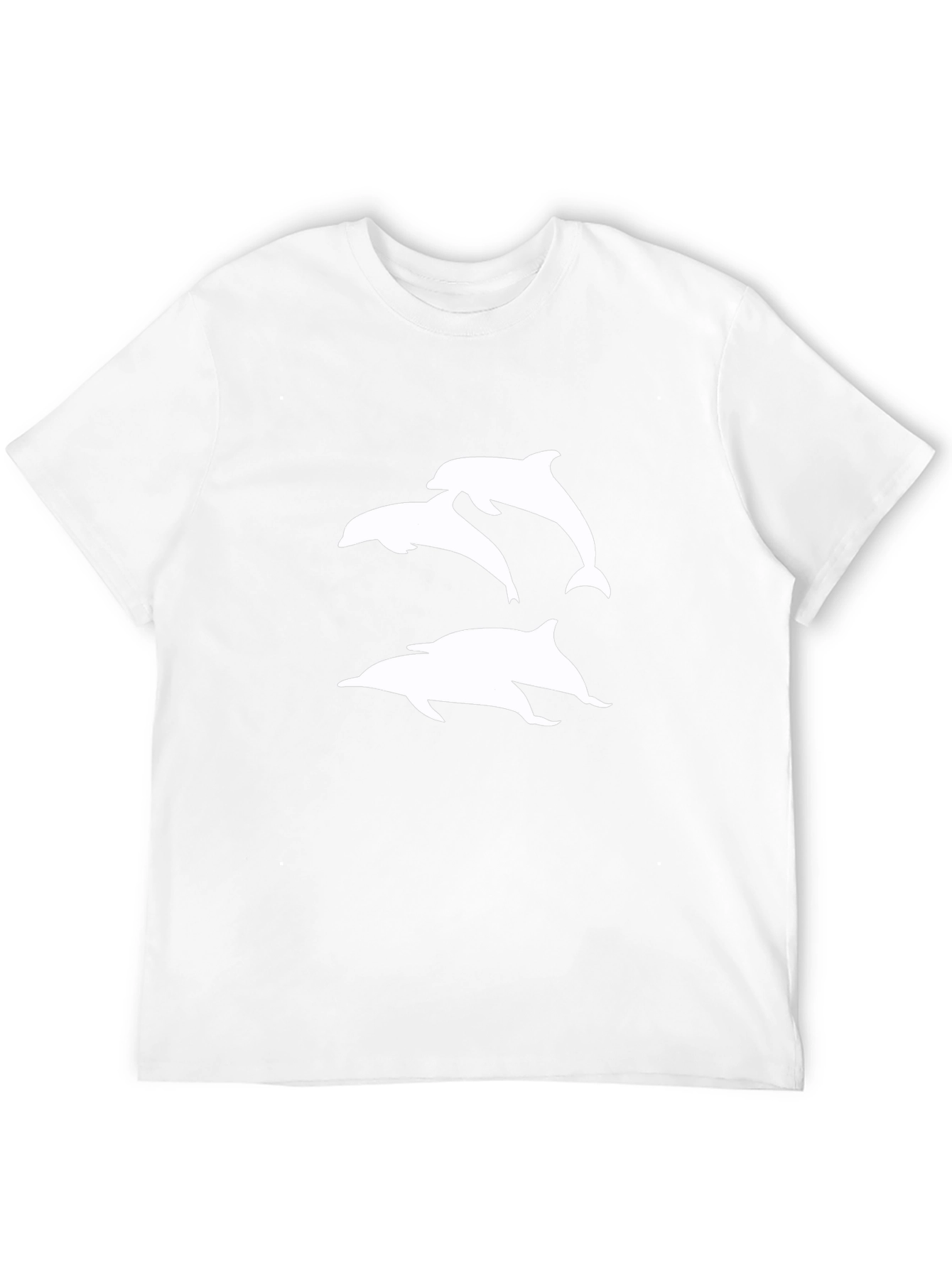 Black T-Shirt with Dolphin Graphic