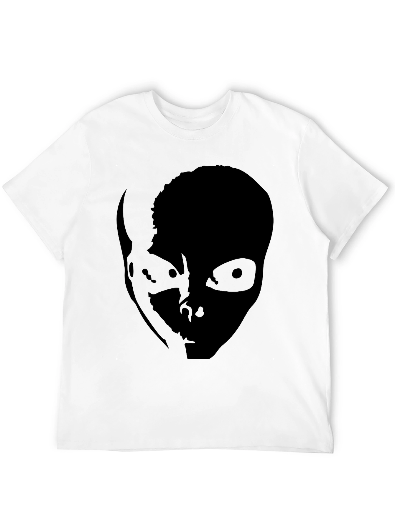 Creepy Silhouette Graphic Tee - Black