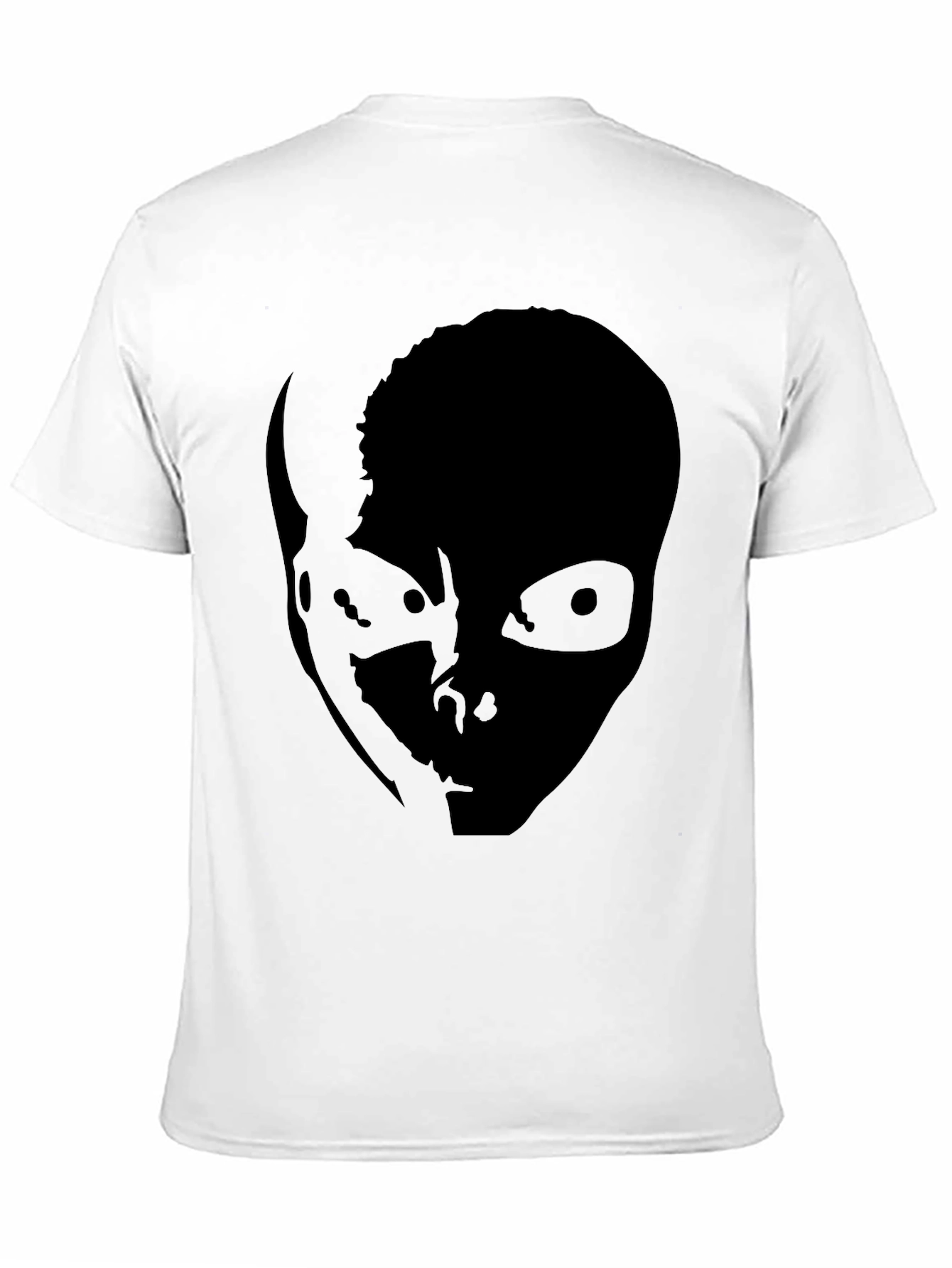 Creepy Silhouette Graphic Tee - Black