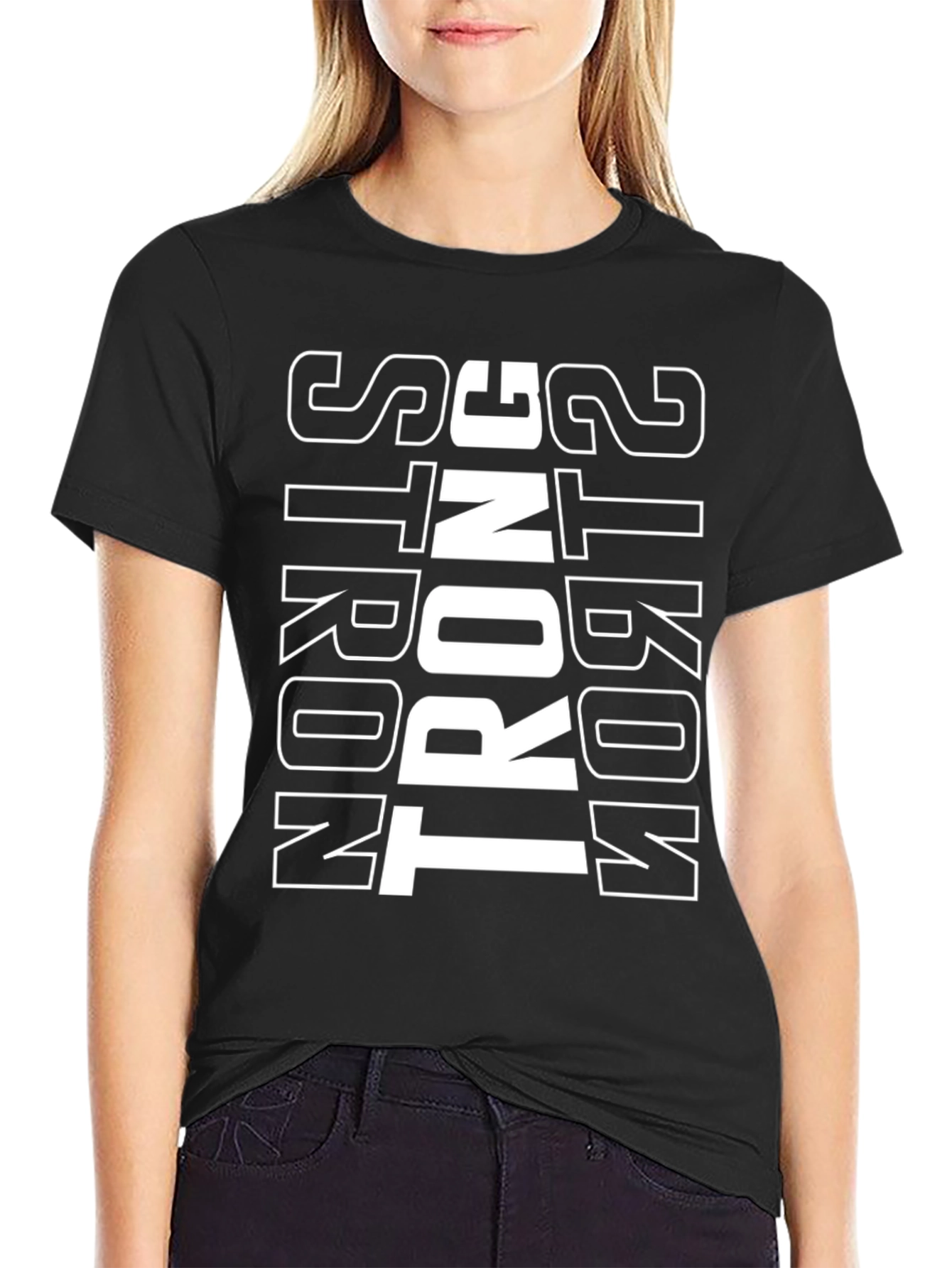 Strong T-Shirt - Black Cotton