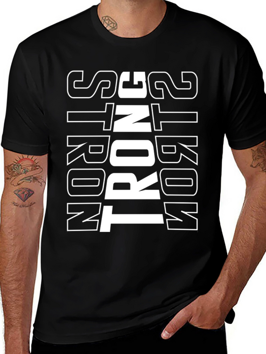Strong T-Shirt - Black Cotton