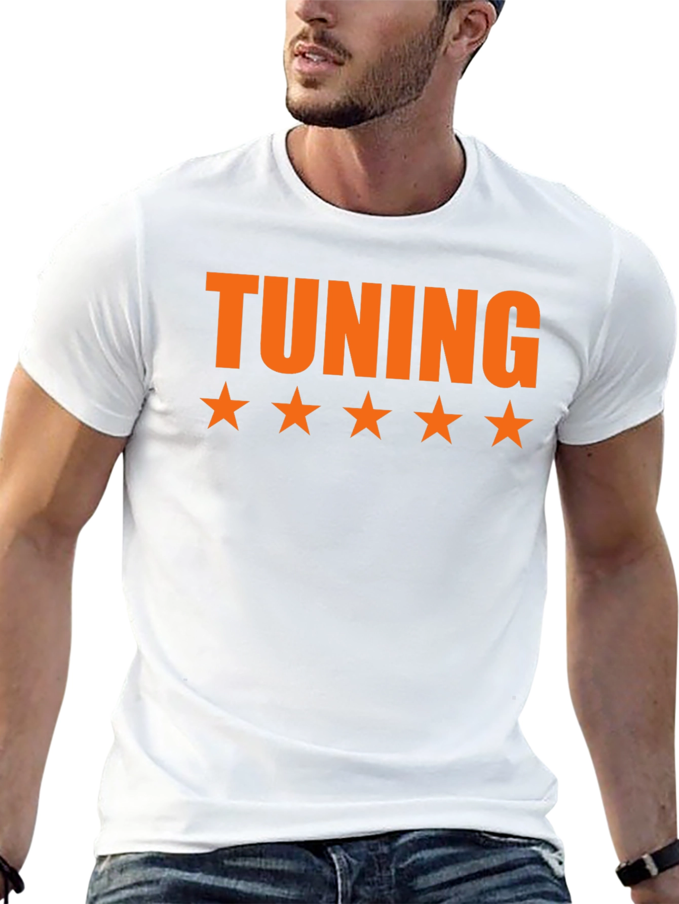 Tuning Five Star Black T-Shirt
