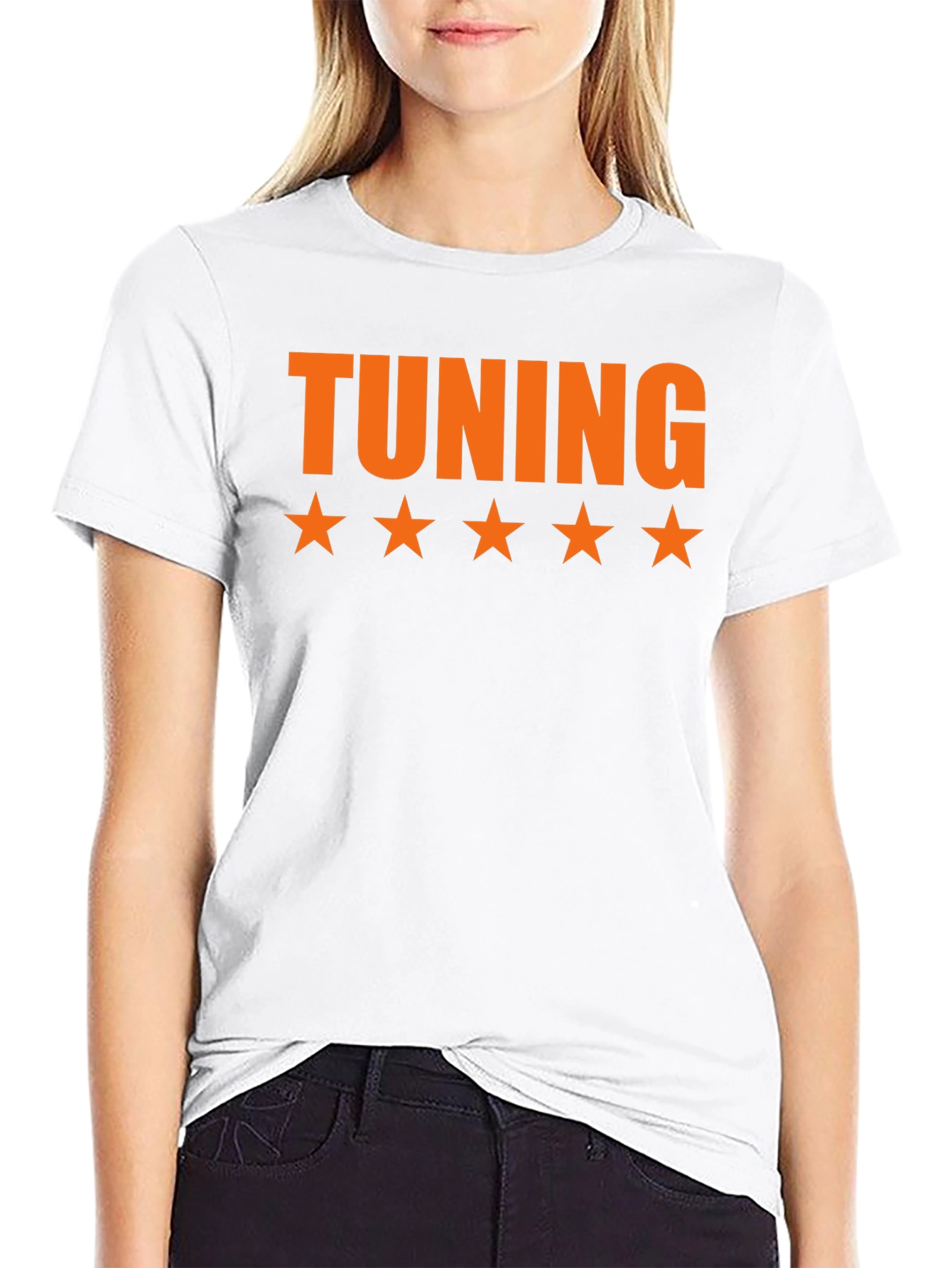 Tuning Five Star Black T-Shirt