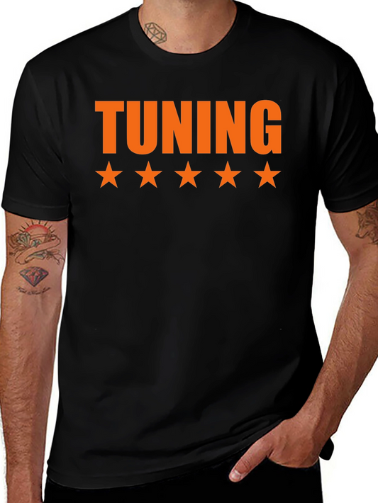 Tuning Five Star Black T-Shirt
