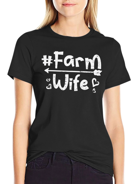 Farm Wife T-Shirt - Black