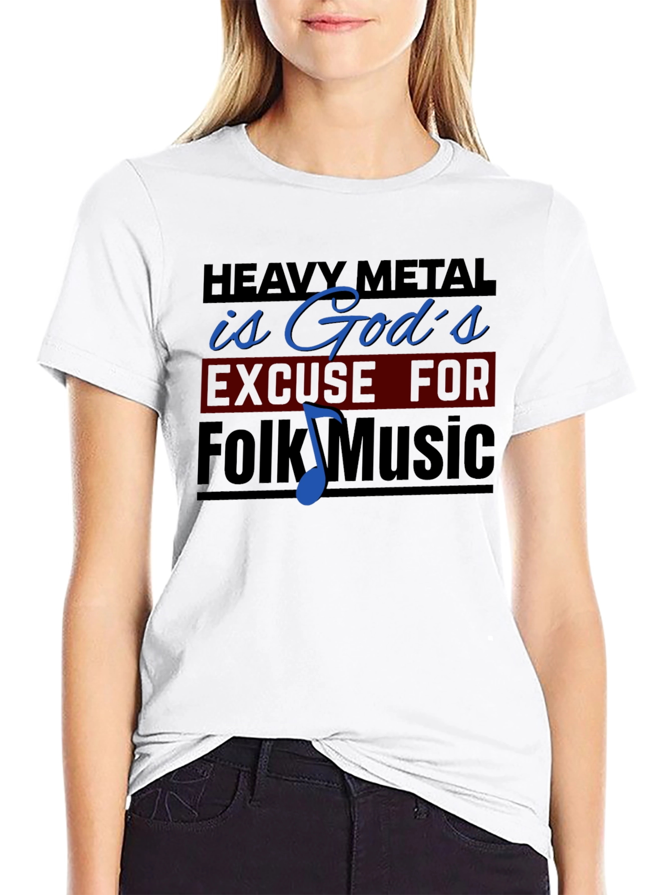 Heavy Metal is Gods Excuse Black T-Shirt