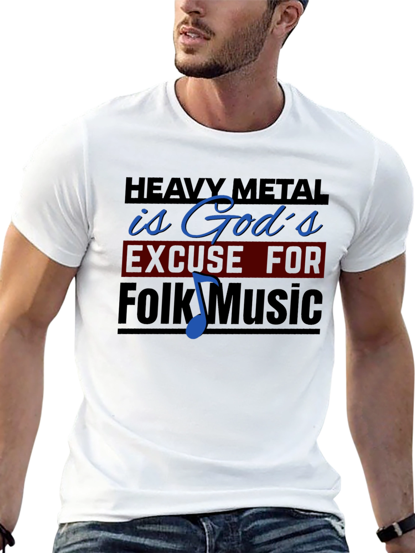 Heavy Metal is Gods Excuse Black T-Shirt