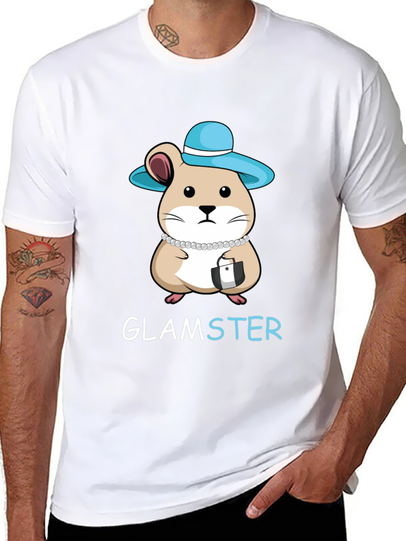 Glamster Hamster Graphic T-Shirt