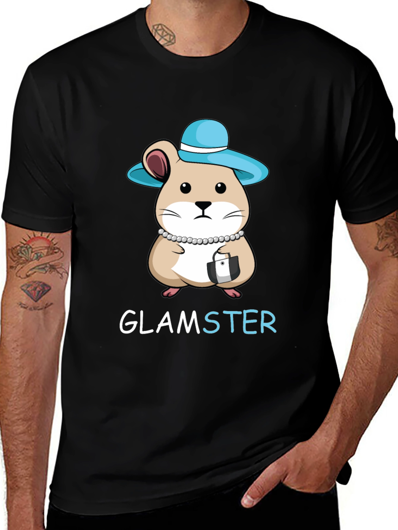 Glamster Hamster Graphic T-Shirt