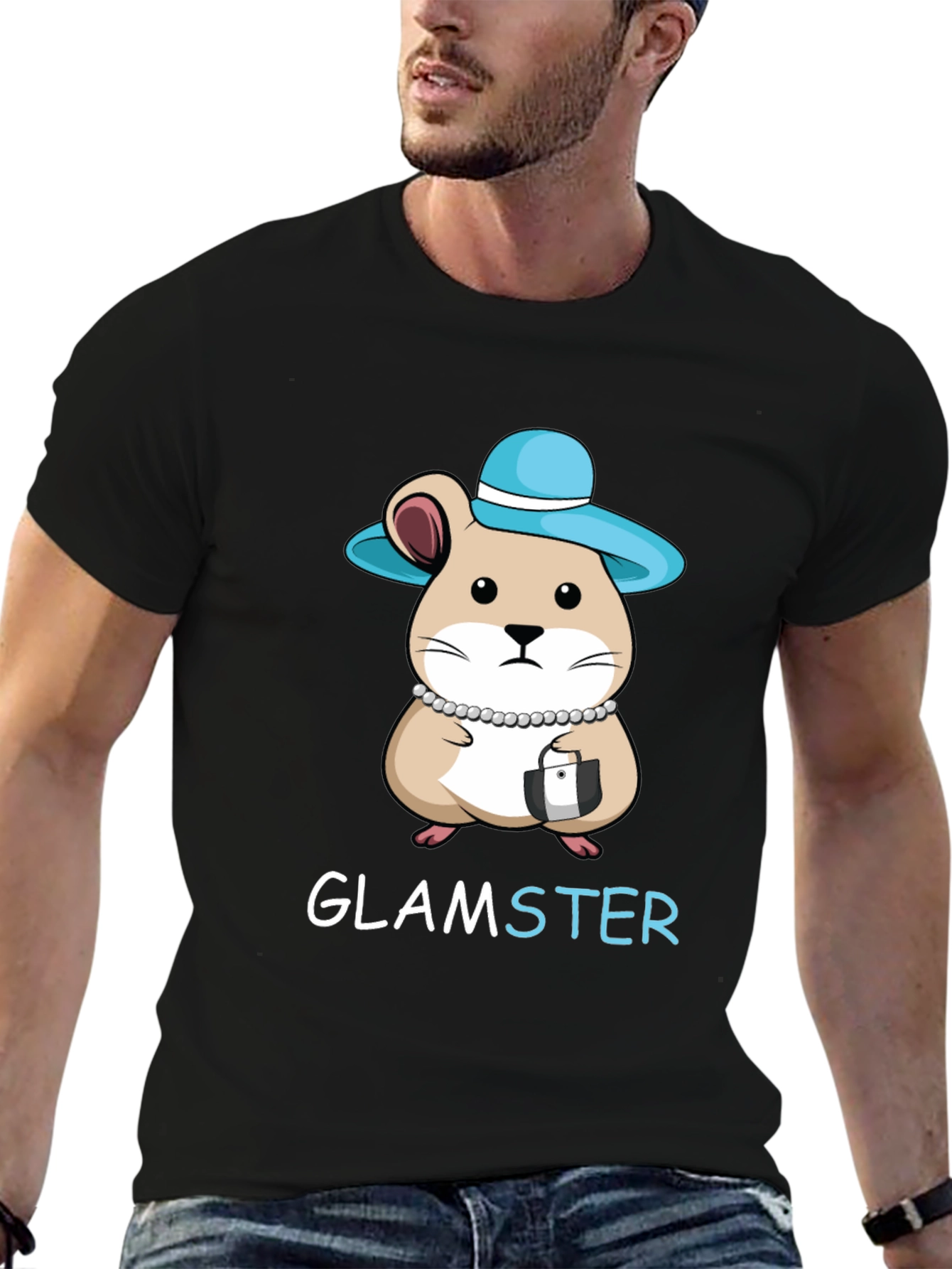 Glamster Hamster Graphic T-Shirt