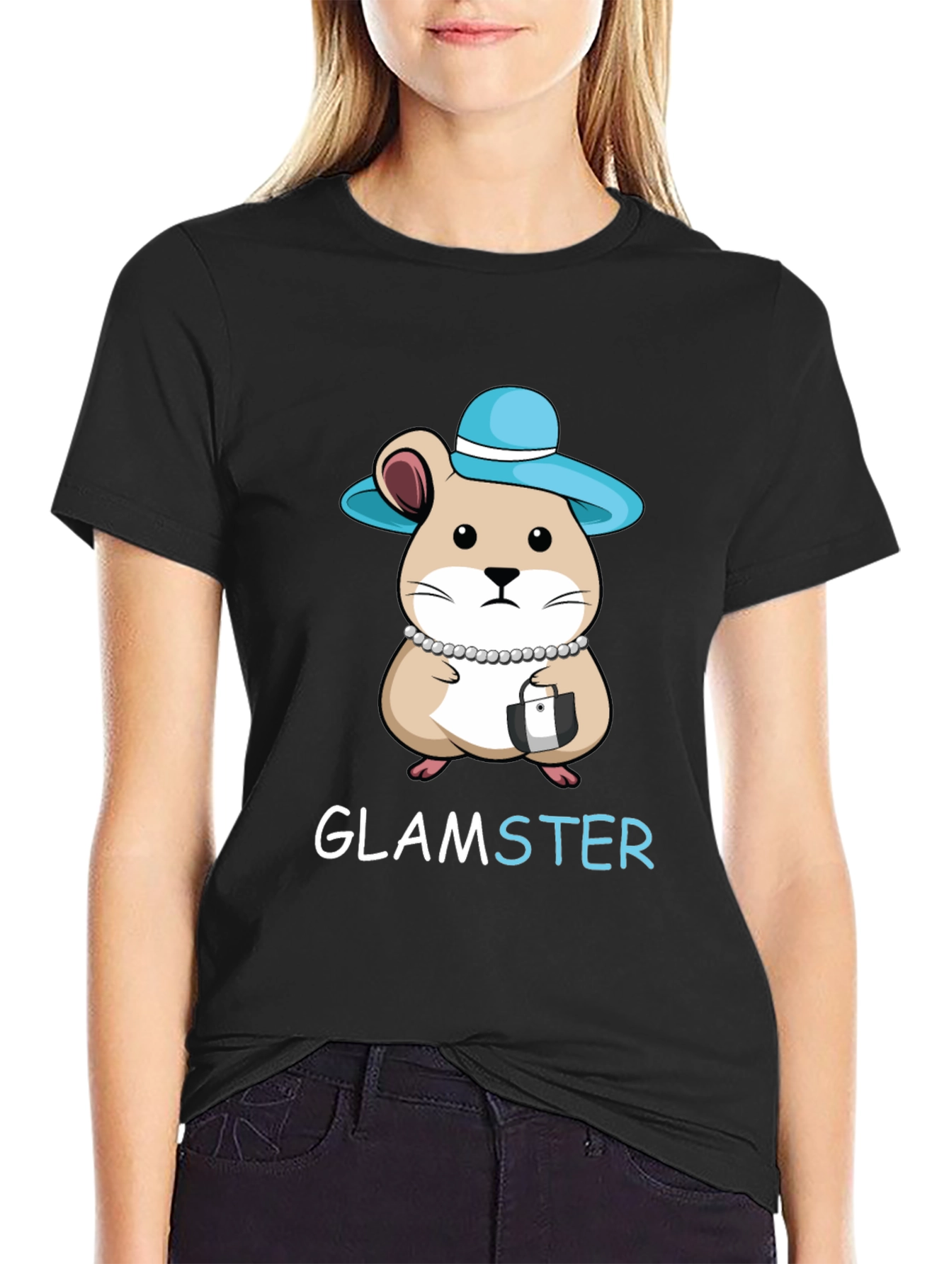 Glamster Hamster Graphic T-Shirt