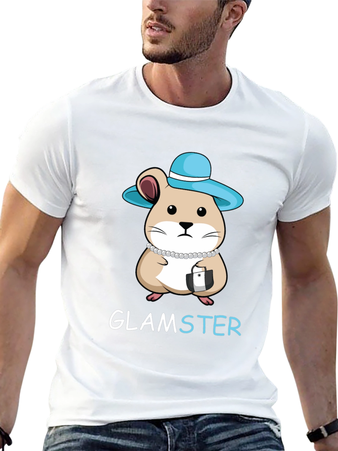 Glamster Hamster Graphic T-Shirt