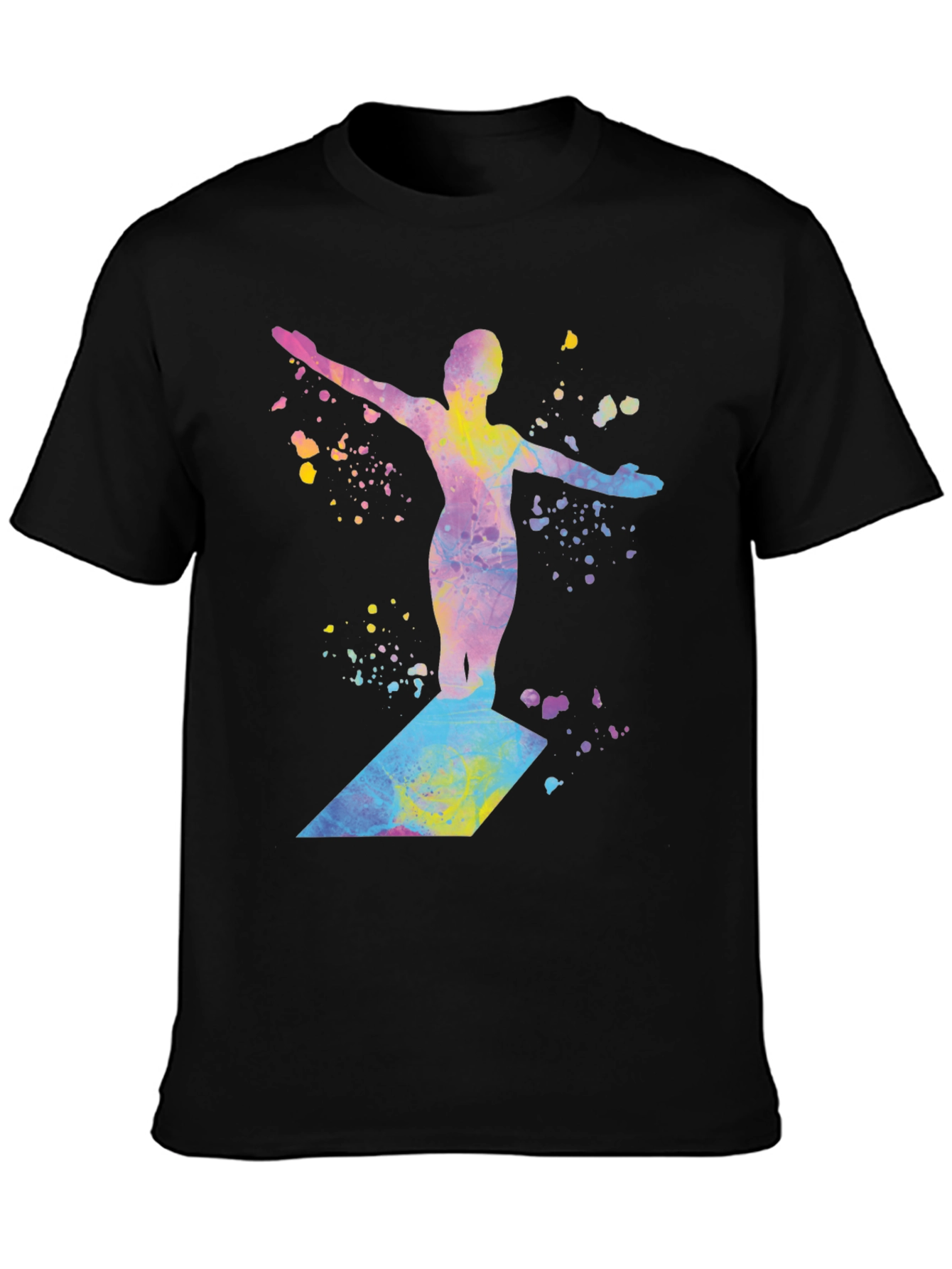 Watercolor Diver Graphic T-Shirt