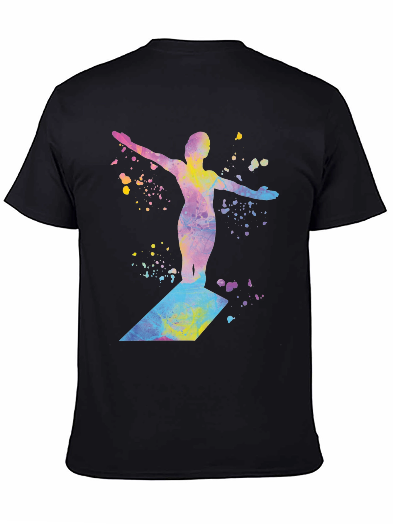 Watercolor Diver Graphic T-Shirt