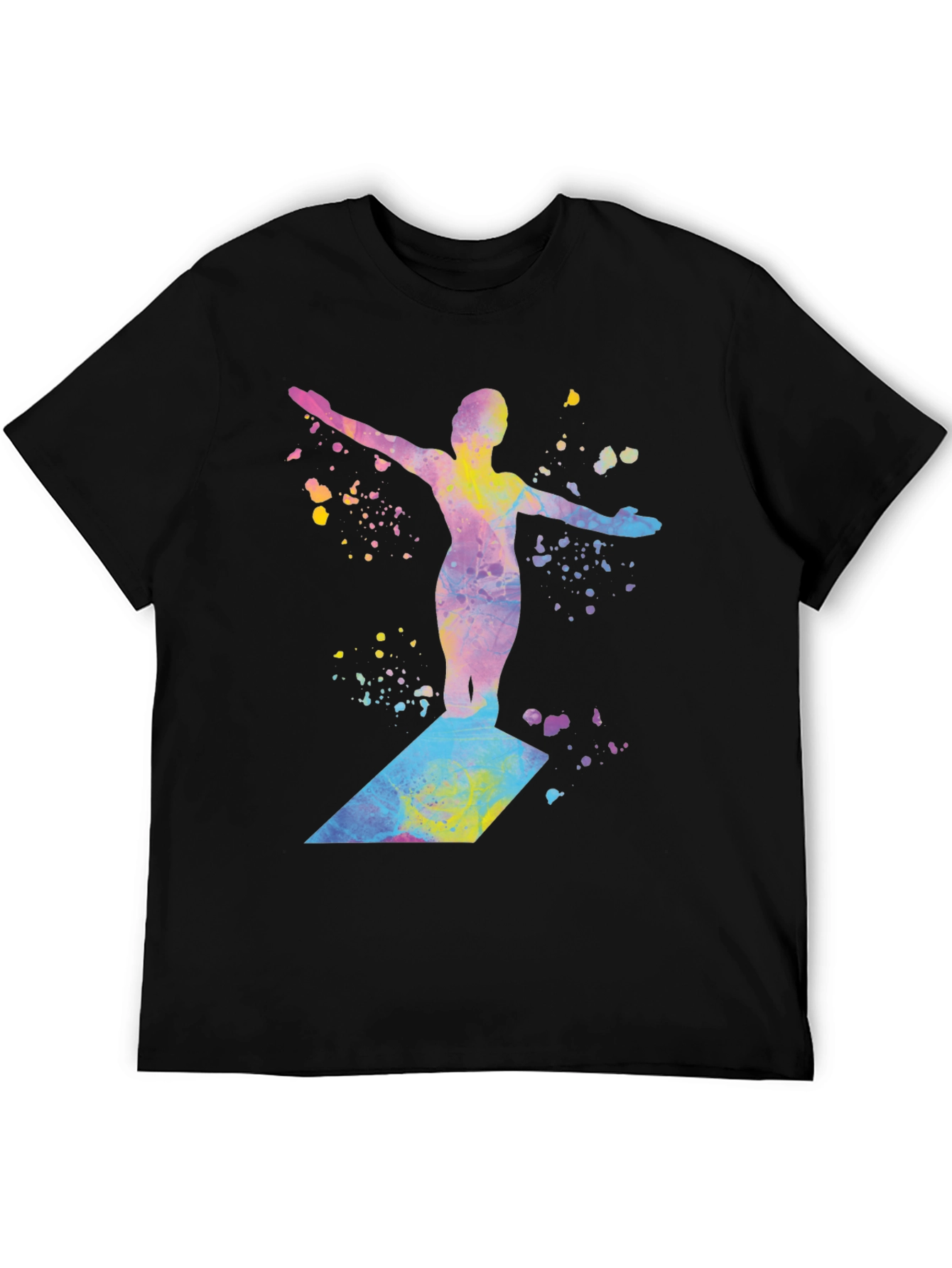Watercolor Diver Graphic T-Shirt