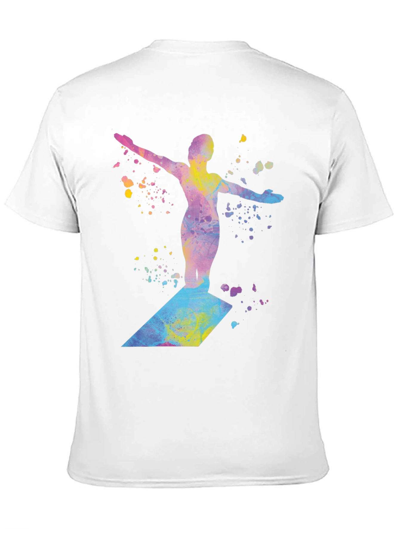 Watercolor Diver Graphic T-Shirt
