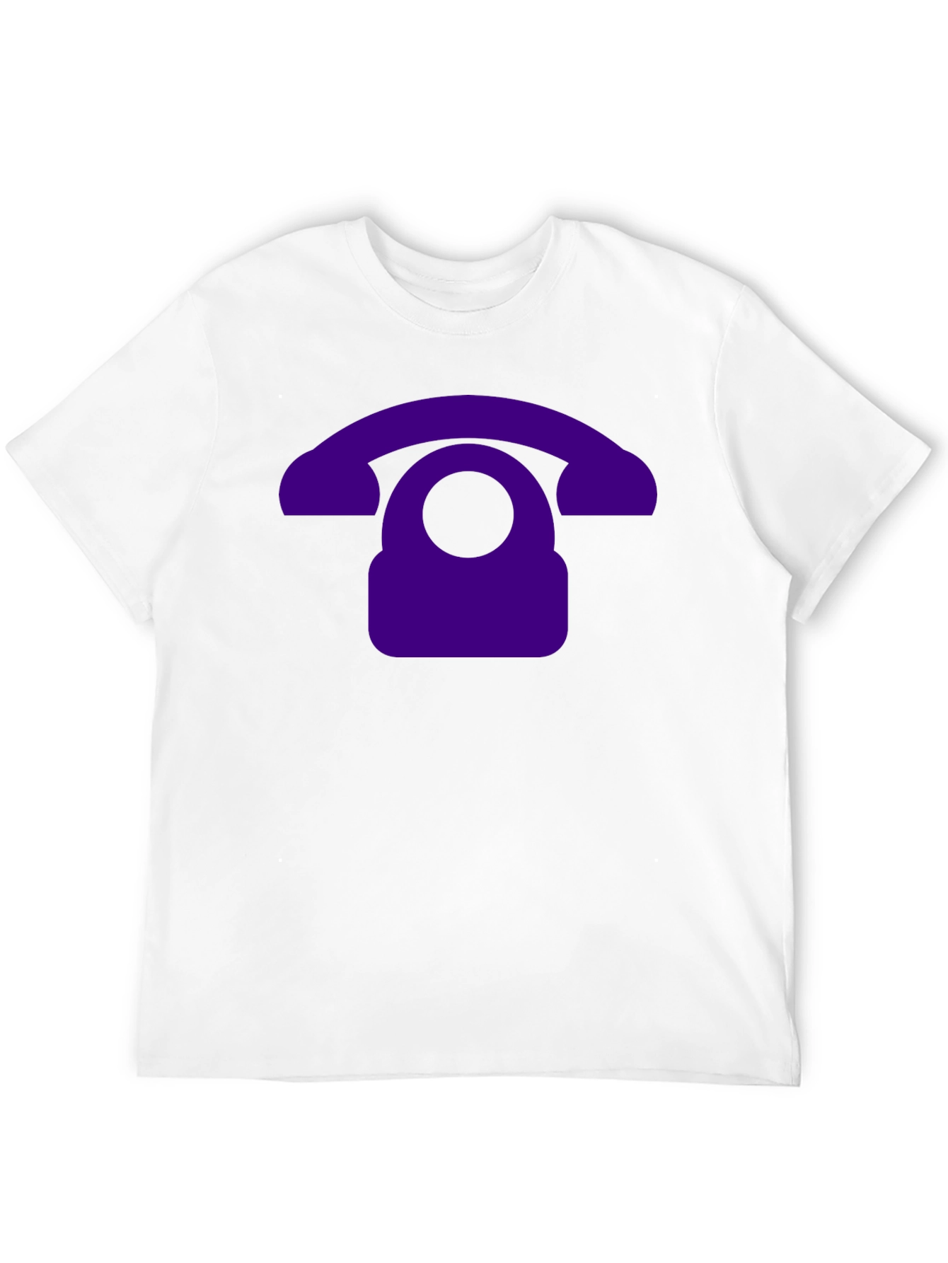 Retro Purple Phone Graphic T-Shirt