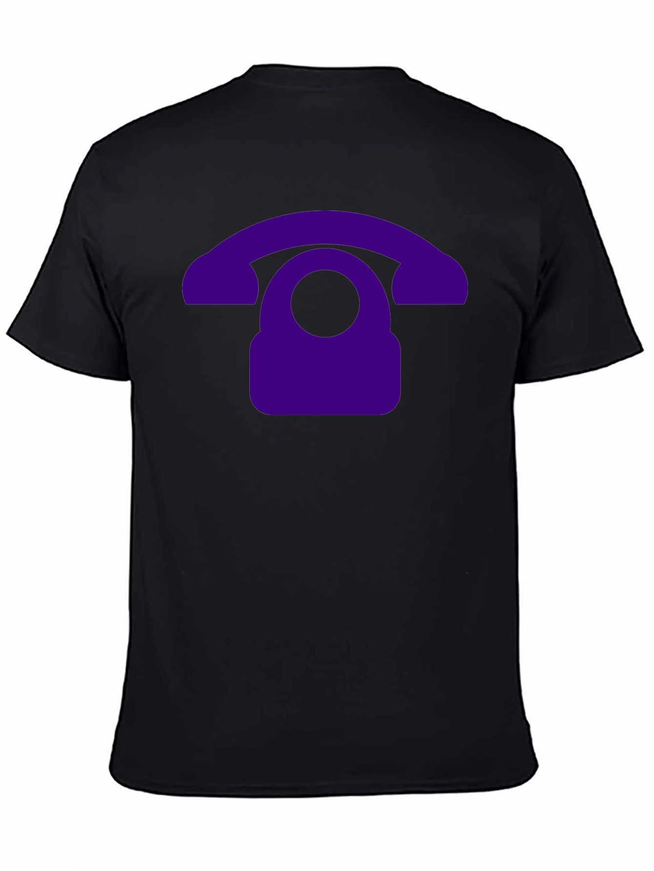 Retro Purple Phone Graphic T-Shirt