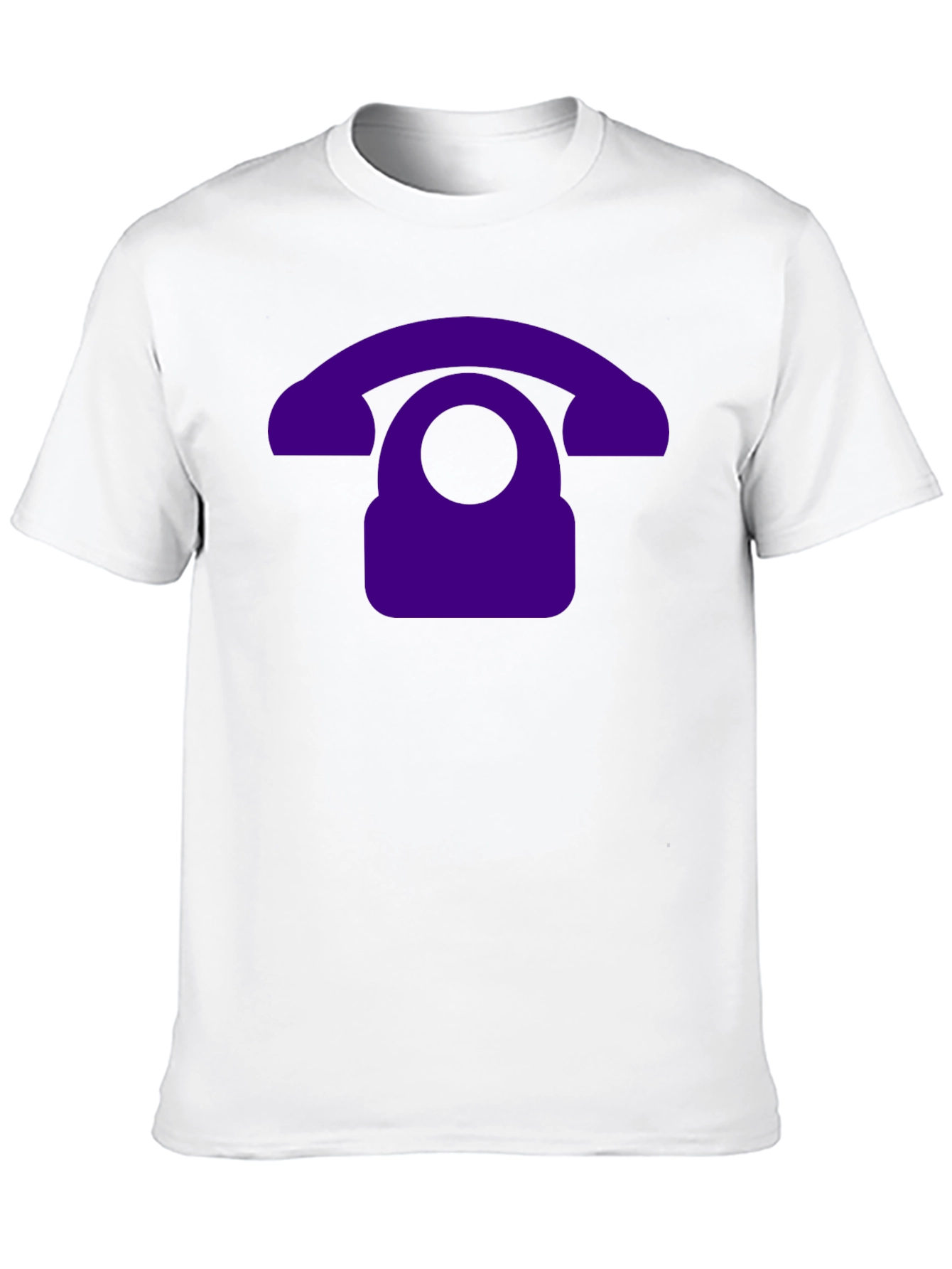 Retro Purple Phone Graphic T-Shirt
