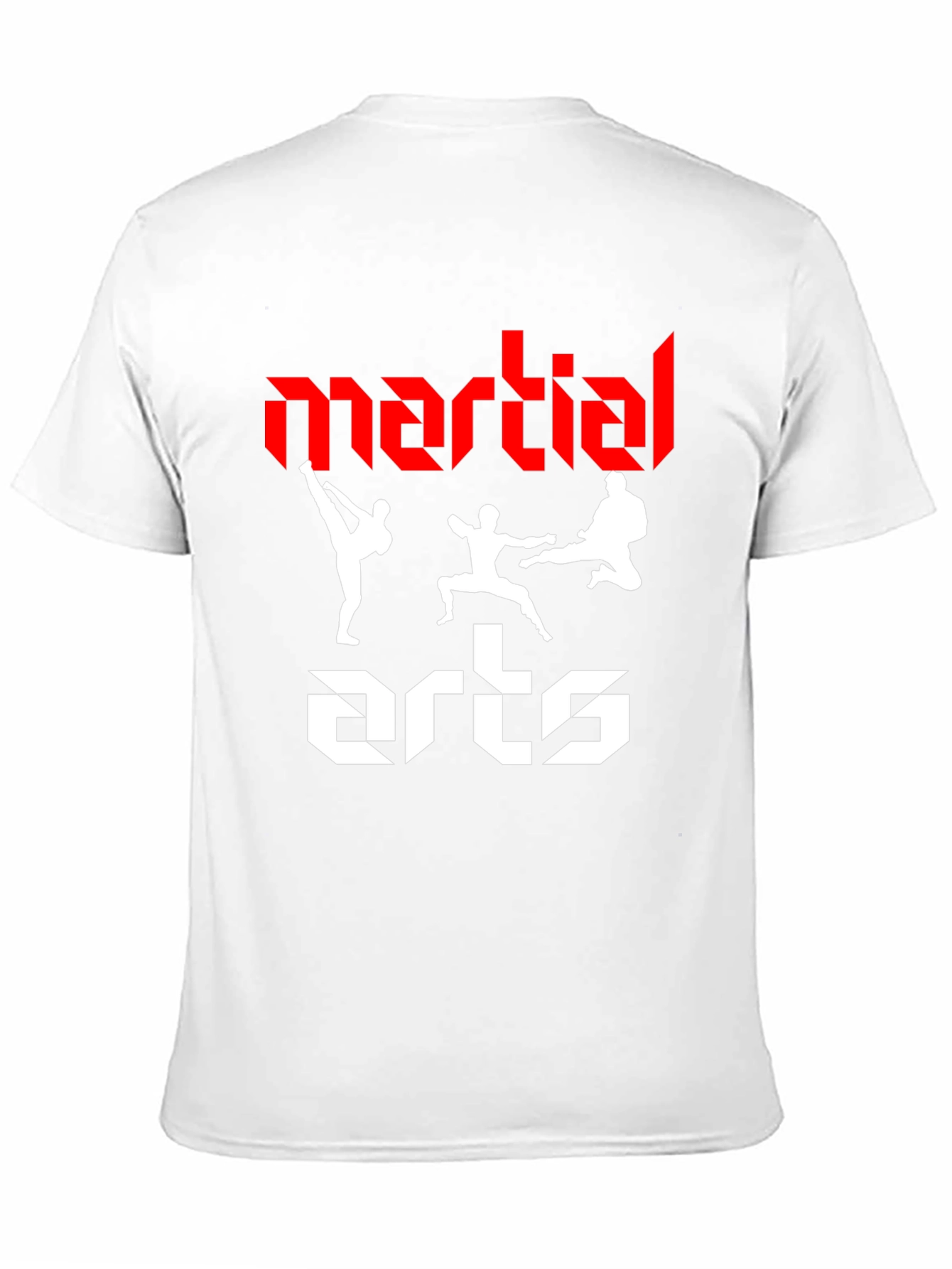 Martial Arts Graphic Tee - Black Cotton T-Shirt