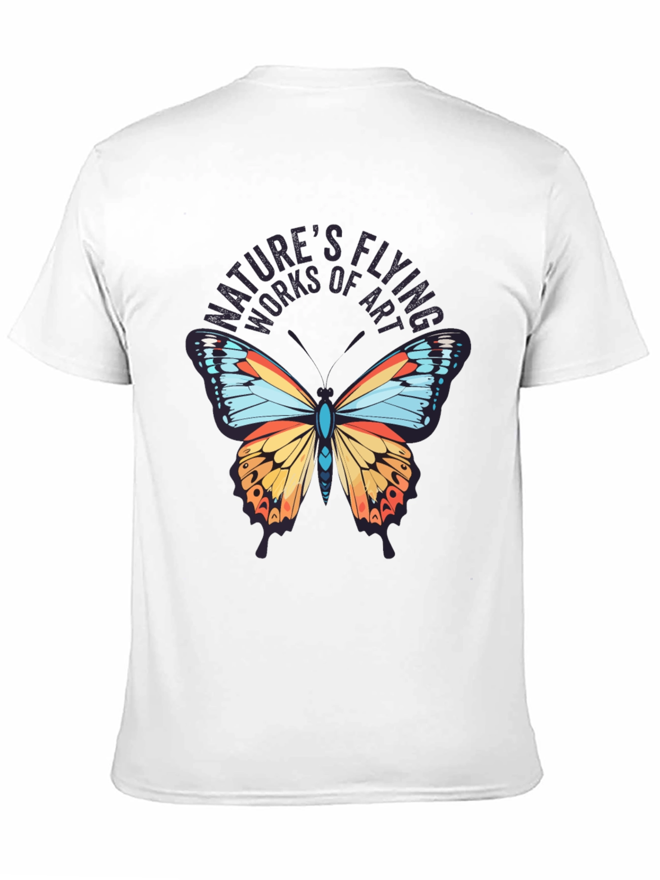 Natures Flying Works of Art Black T-Shirt