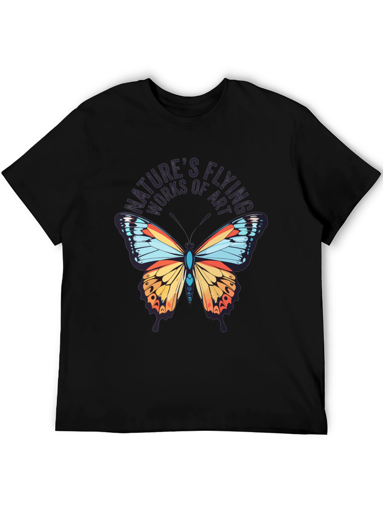 Natures Flying Works of Art Black T-Shirt