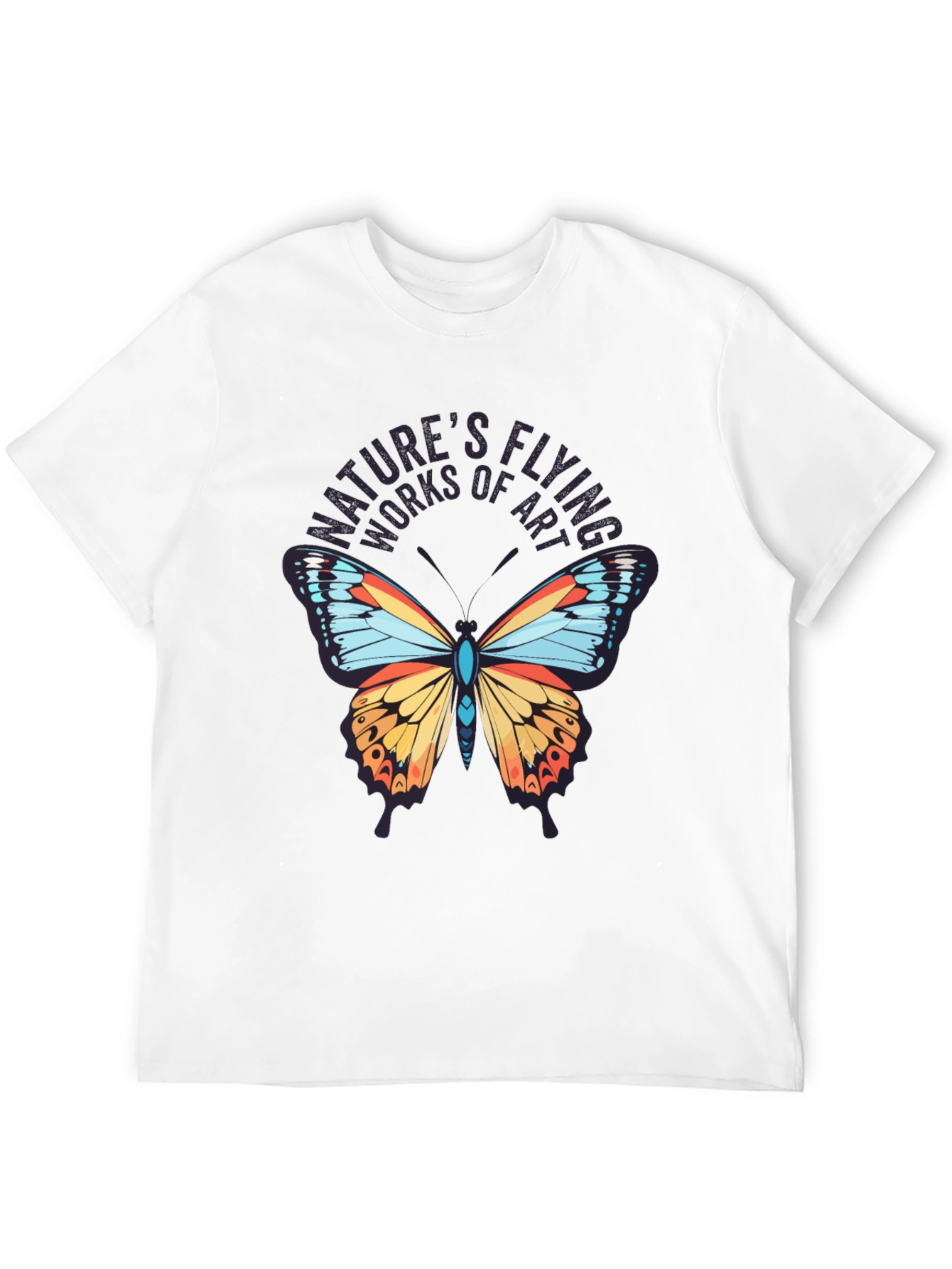 Natures Flying Works of Art Black T-Shirt