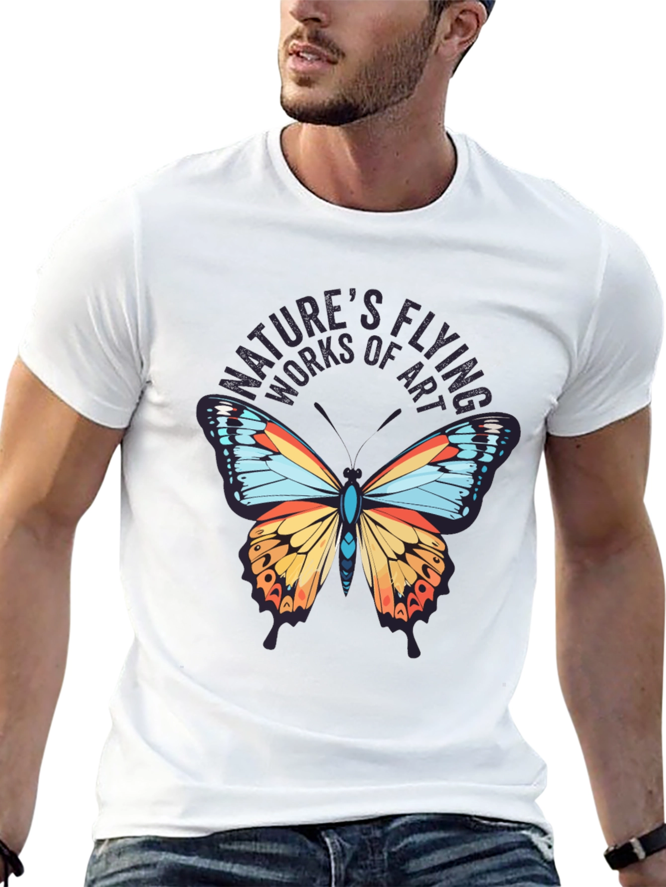 Natures Flying Works of Art Black T-Shirt