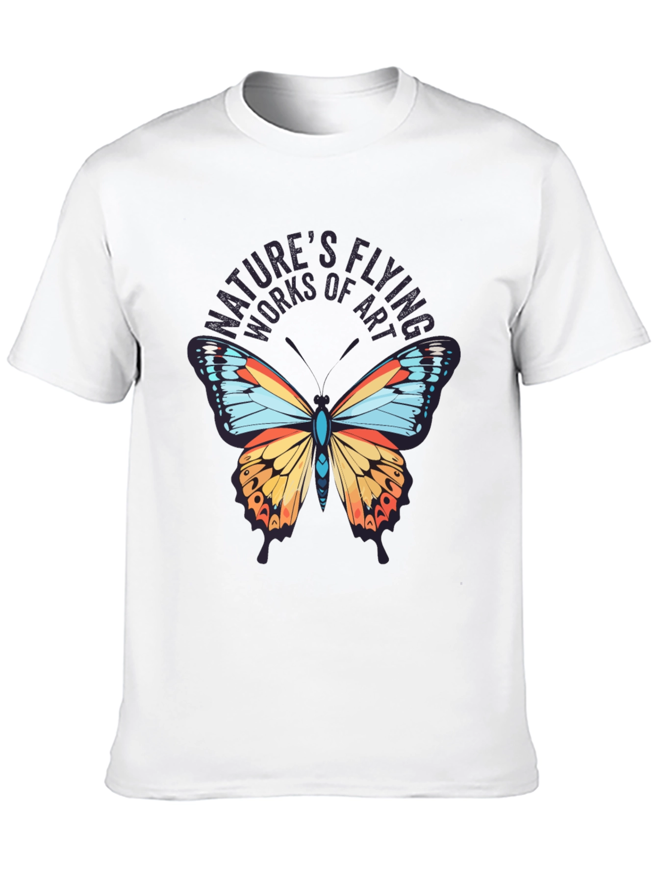 Natures Flying Works of Art Black T-Shirt