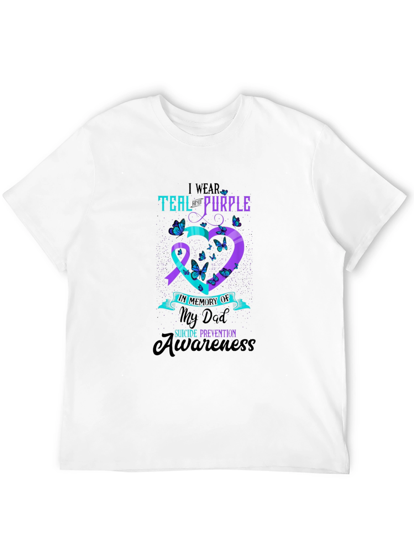 Teal and Purple Suicide Awareness T-Shirt
