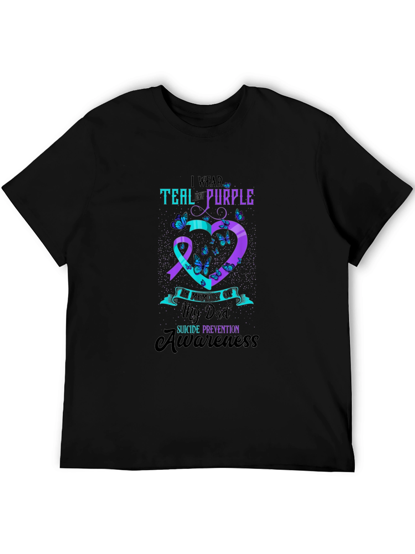 Teal and Purple Suicide Awareness T-Shirt