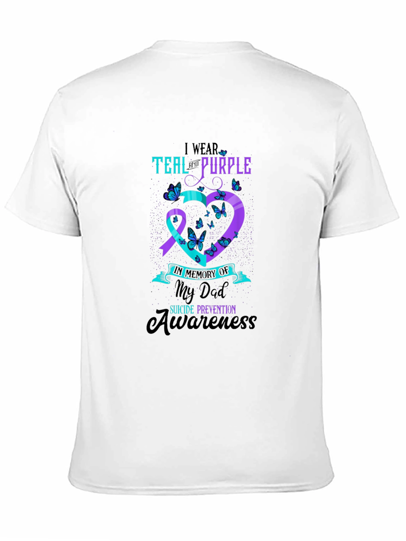 Teal and Purple Suicide Awareness T-Shirt
