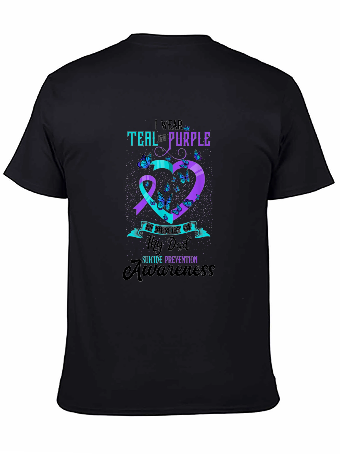 Teal and Purple Suicide Awareness T-Shirt