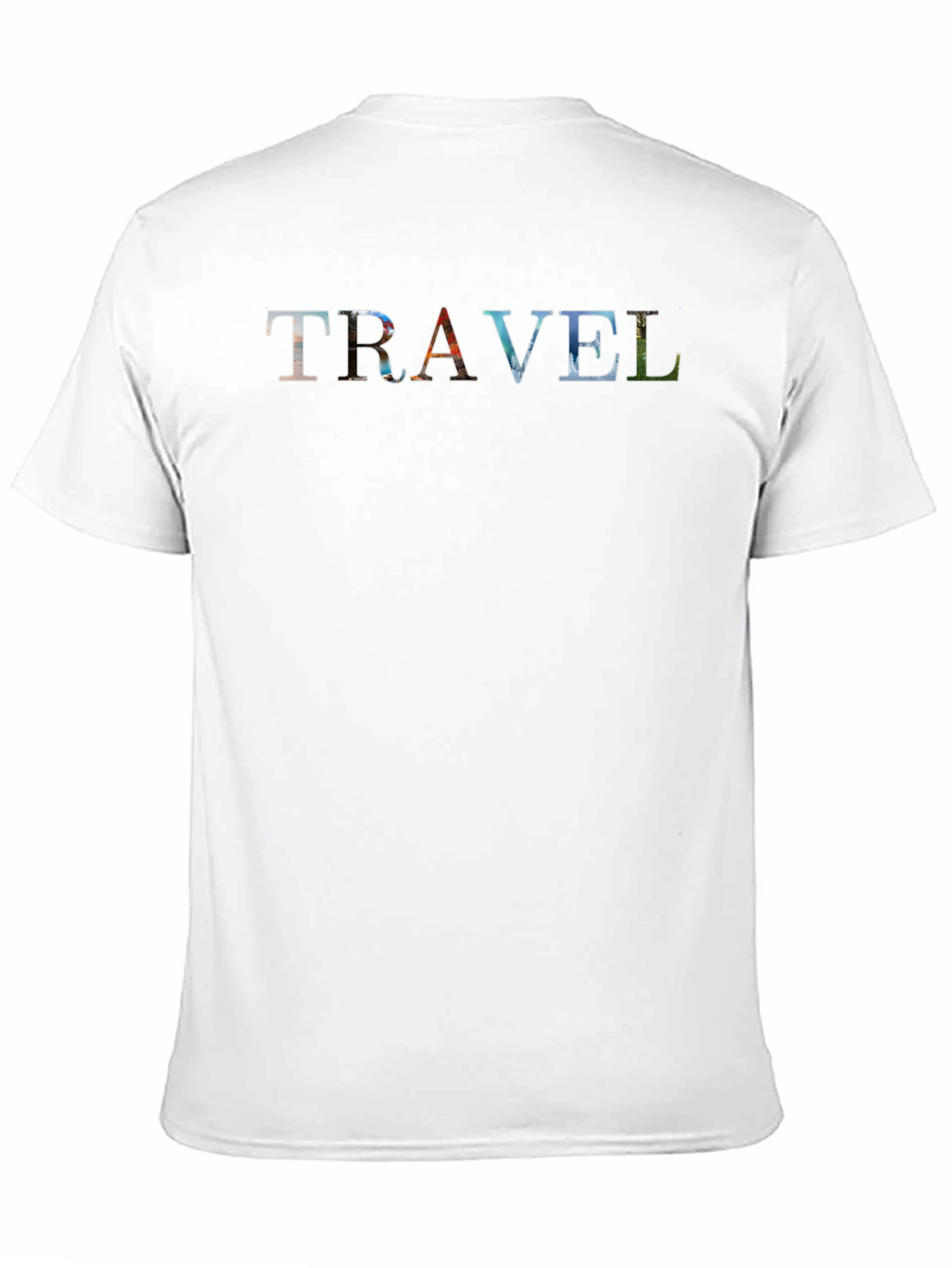 Travel Graphic Print Black T-Shirt