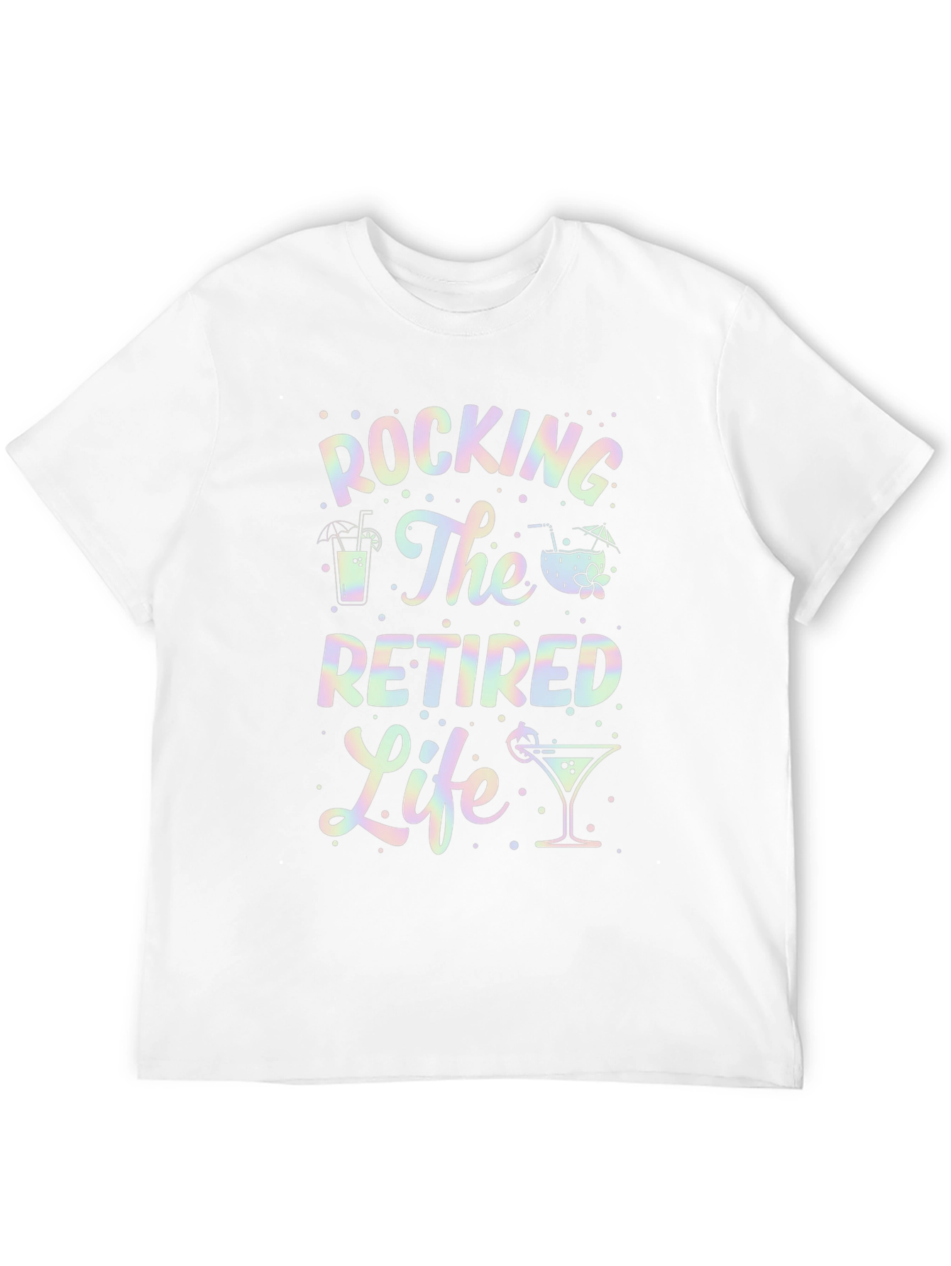 Rocking The Retired Life T-Shirt - Black Graphic Tee