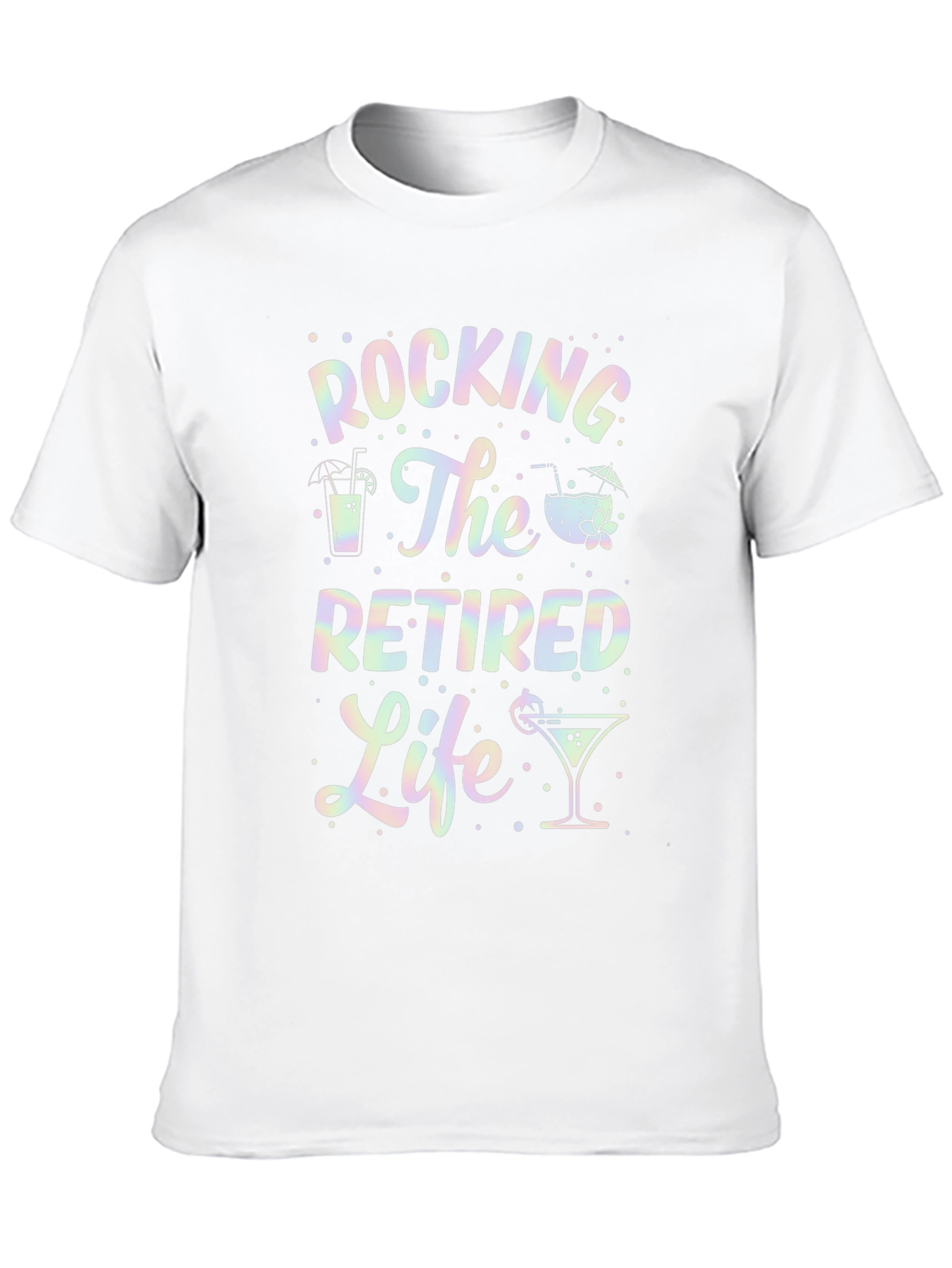 Rocking The Retired Life T-Shirt - Black Graphic Tee