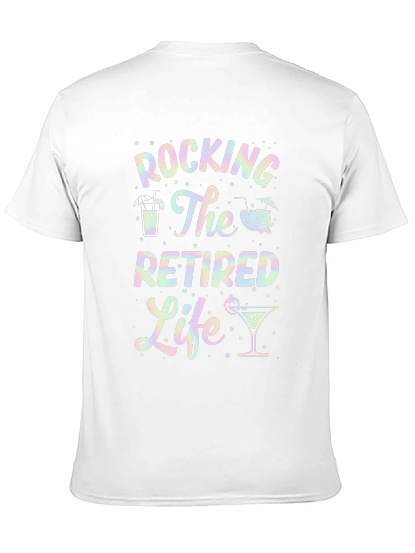 Rocking The Retired Life T-Shirt - Black Graphic Tee