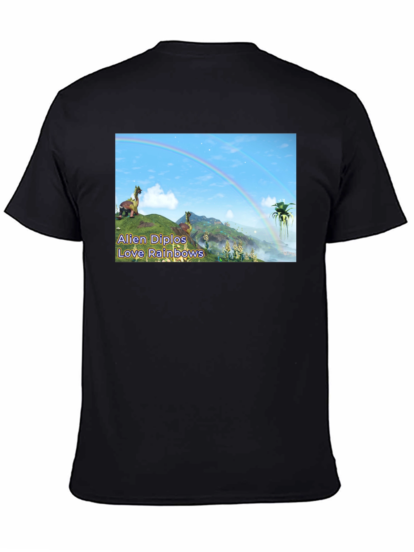Alien Diplos Love Rainbows Graphic T-Shirt