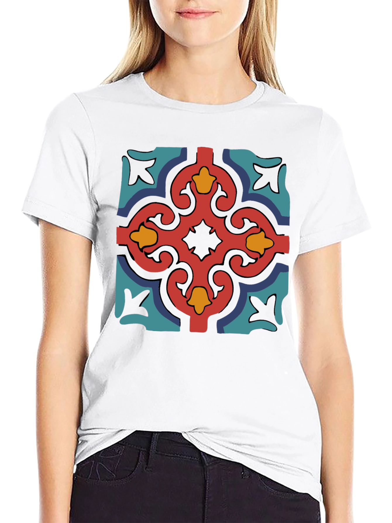 Geometric Pattern T-Shirt - Unique Design